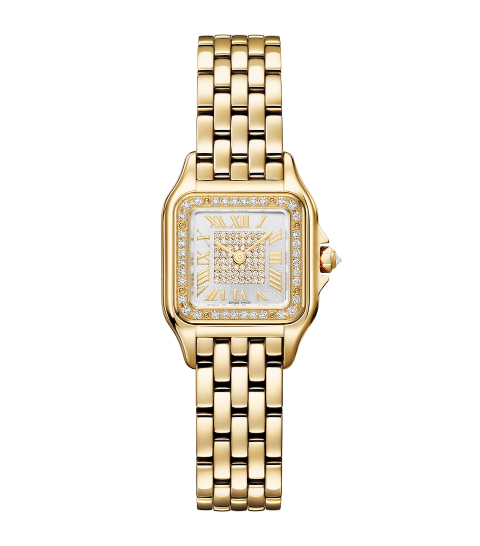 Small Yellow Gold and Diamonds Panthère de Cartier Watch 23mm