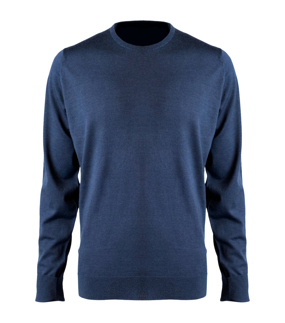 Superfine Merino Wool Crew Neck Sweater