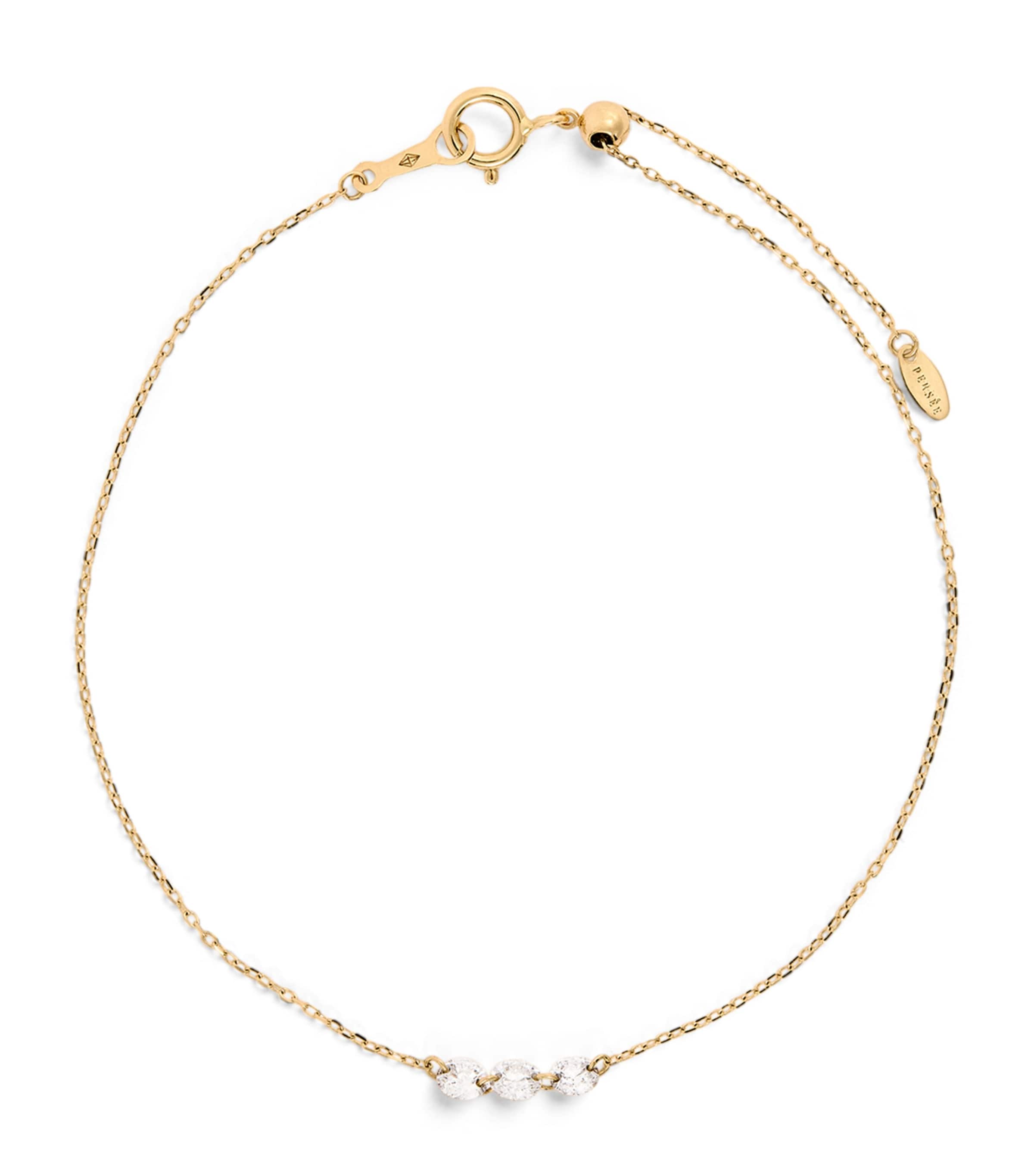 Persée Yellow Gold and Diamond Danaé Bracelet Yellow Gold