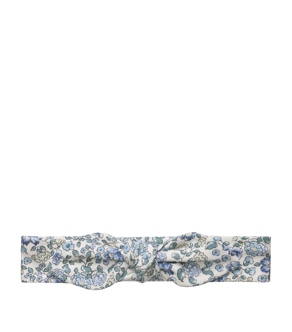 Trotters Floral Bow Arabella Headband Blue