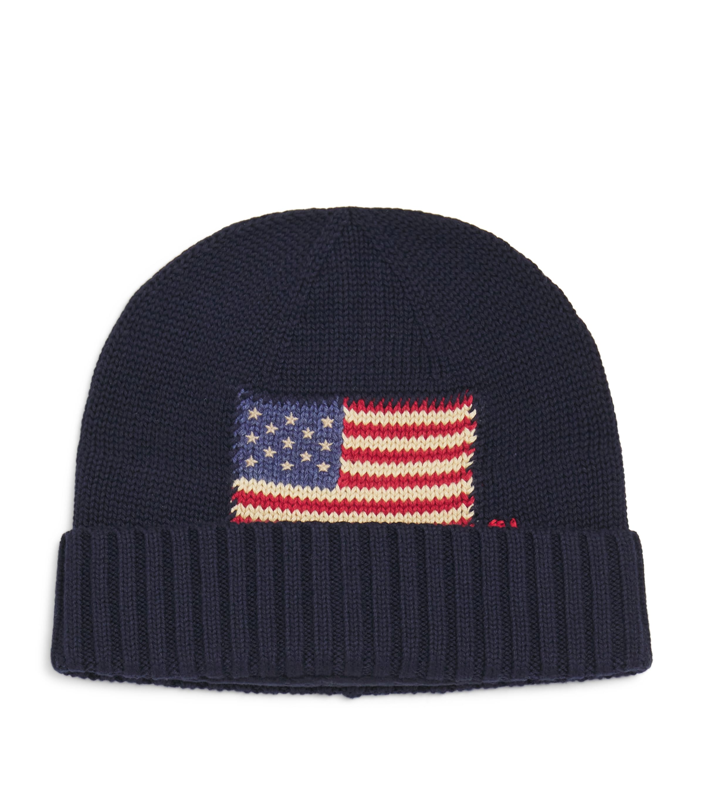 Cotton USA Flag Beanie (6-9 Years)