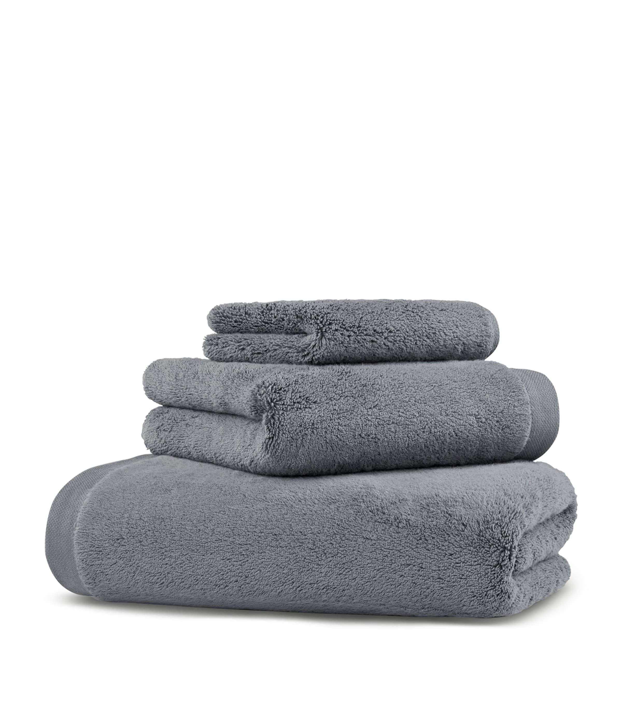 Hamam Organic Cotton Olympia Bath Towel (76cm x 142cm) Dark Frost
