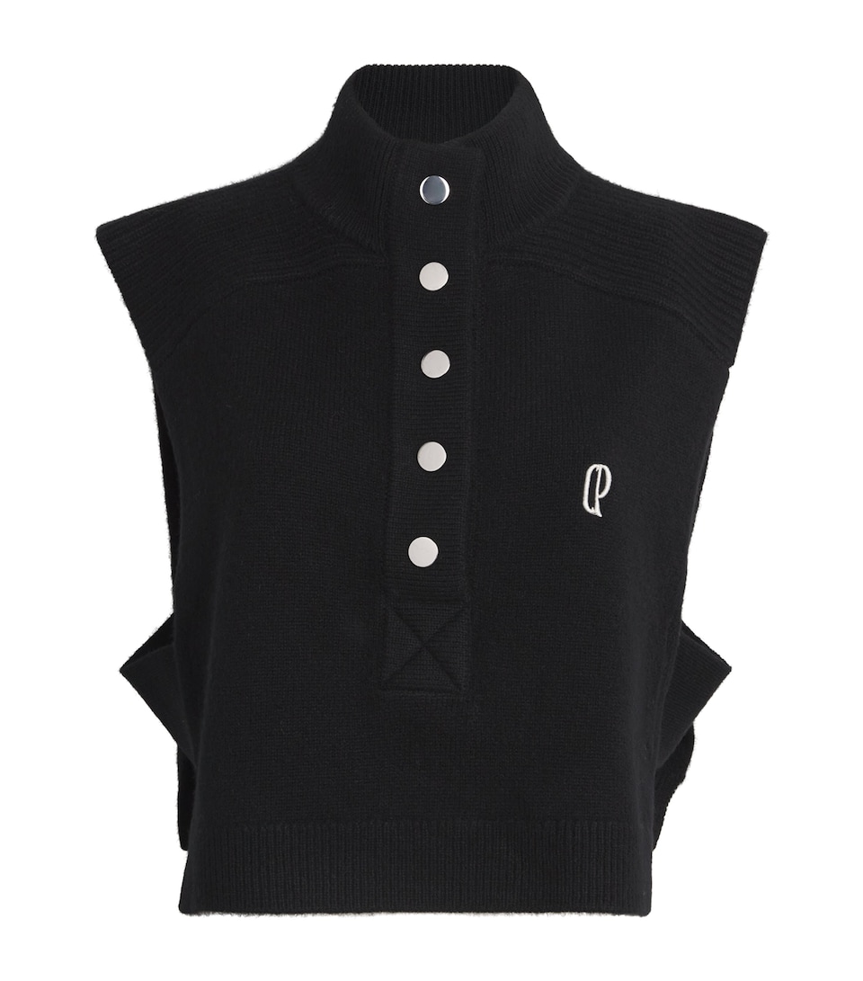 Wool Embroidered Sweater Vest