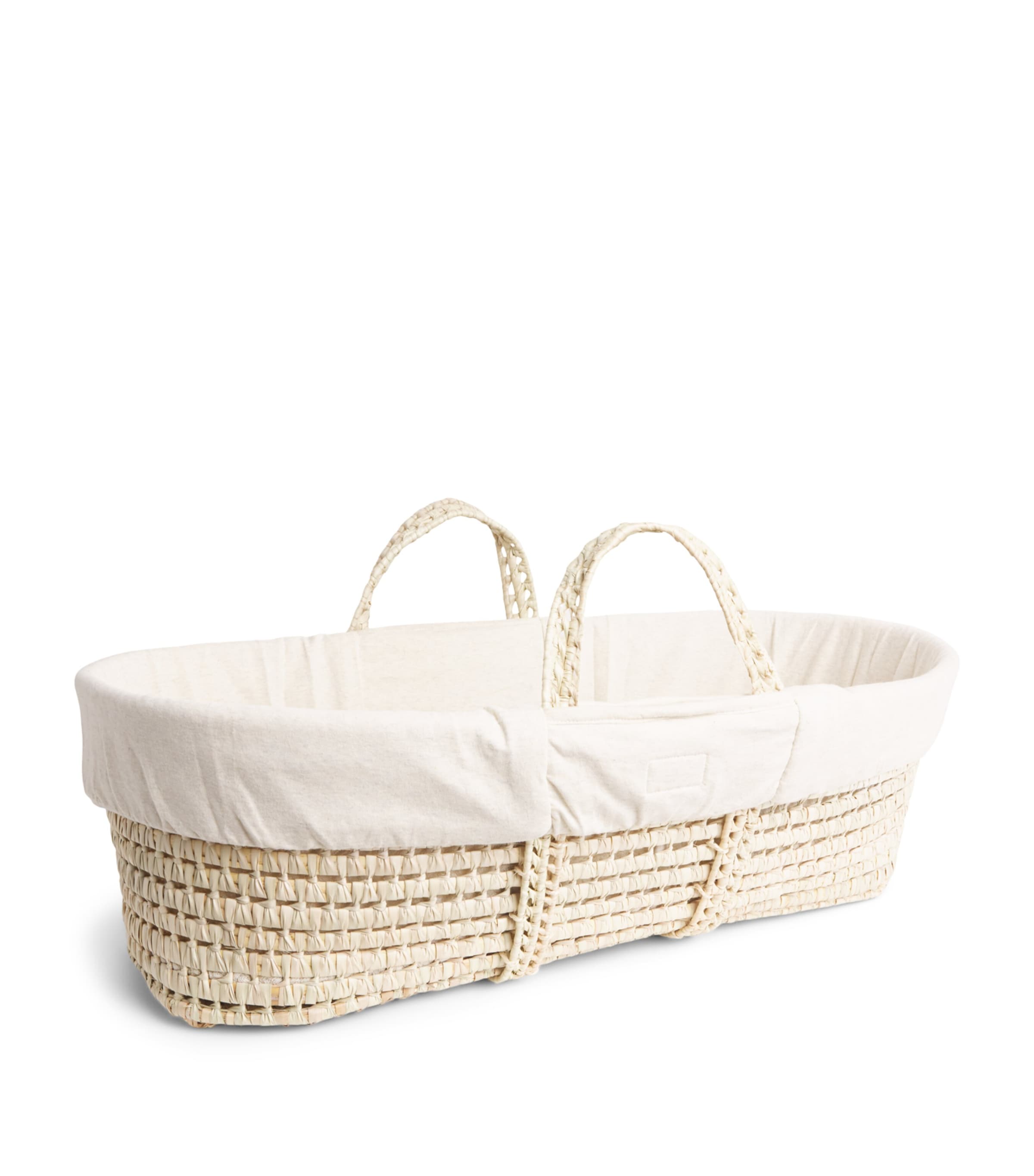 The Little Green Sheep Knitted Moses Basket and Mattress Linen
