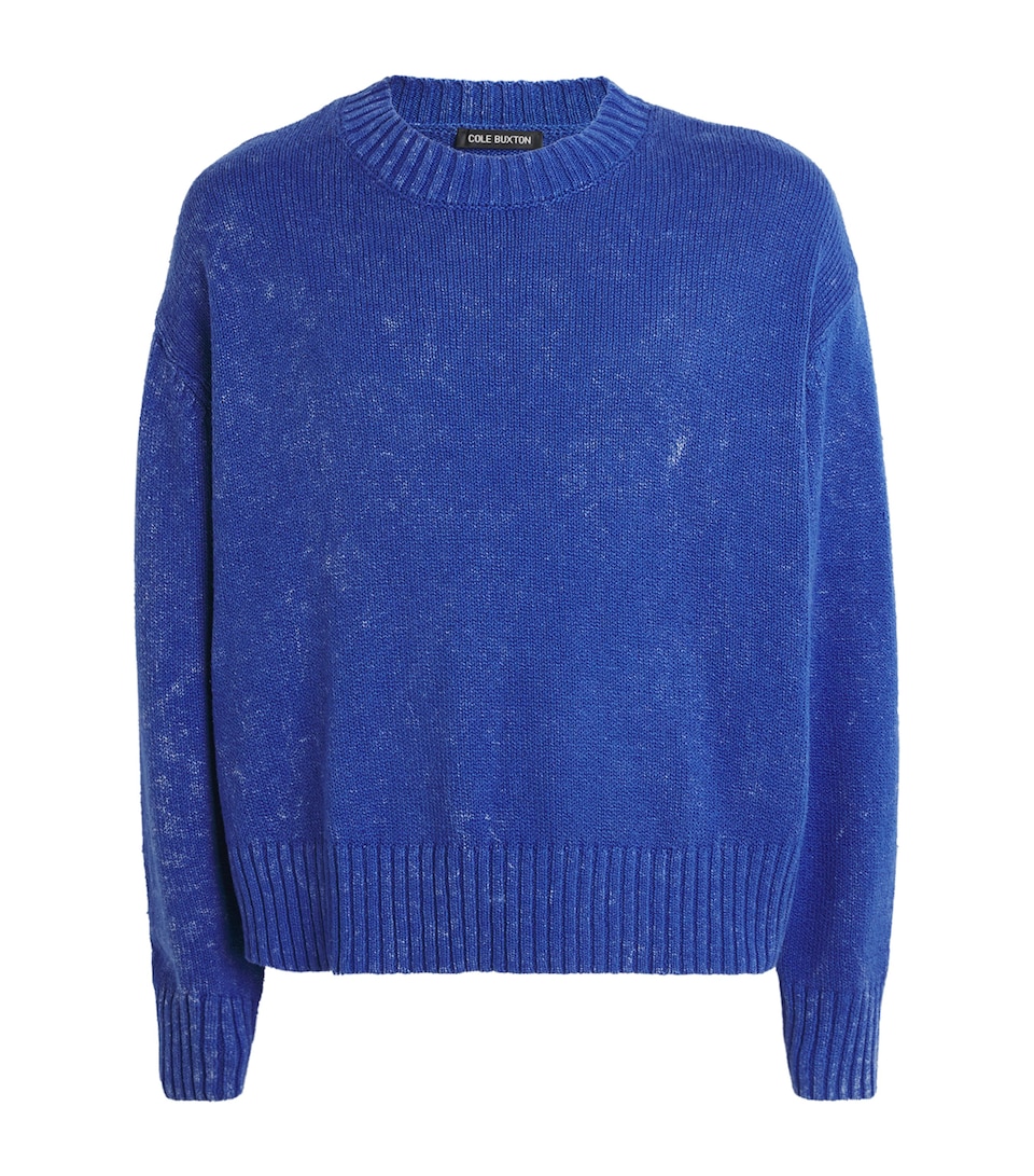 Cotton Acid-Wash Sweater