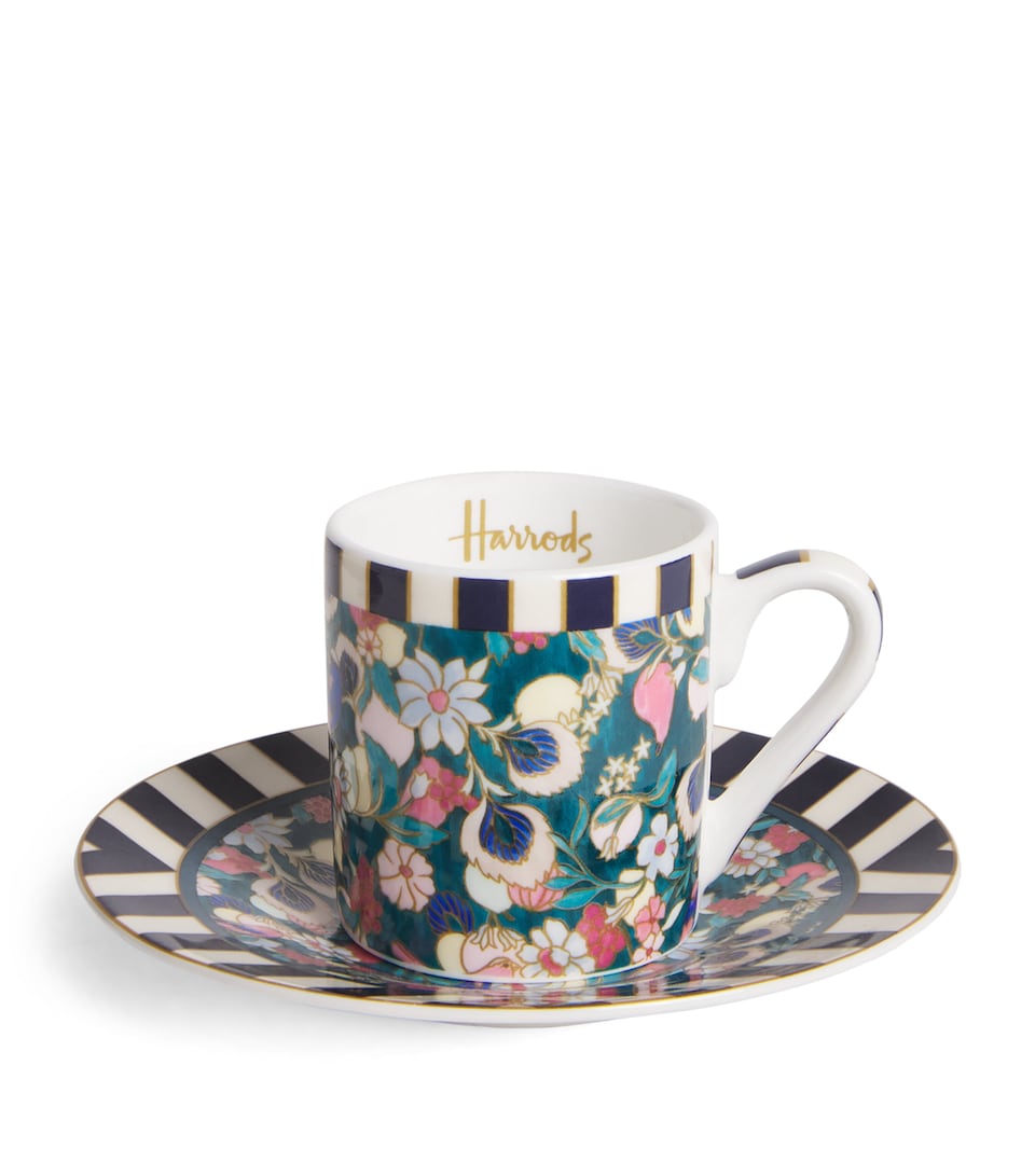 Bone China Enchanted Emporium Botanical Espresso Cup and Saucer