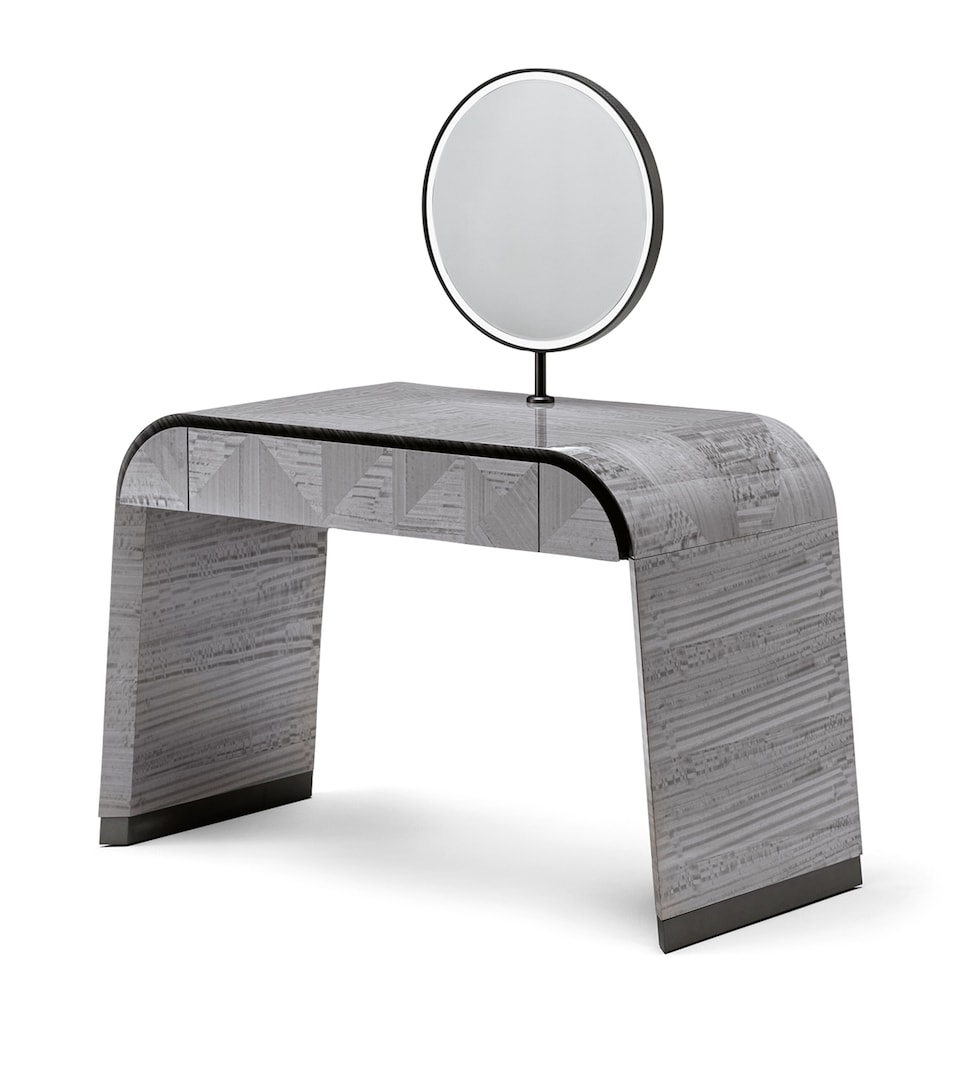 Giorgio Collection Moonlight Vanity Desk and Mirror Grey
