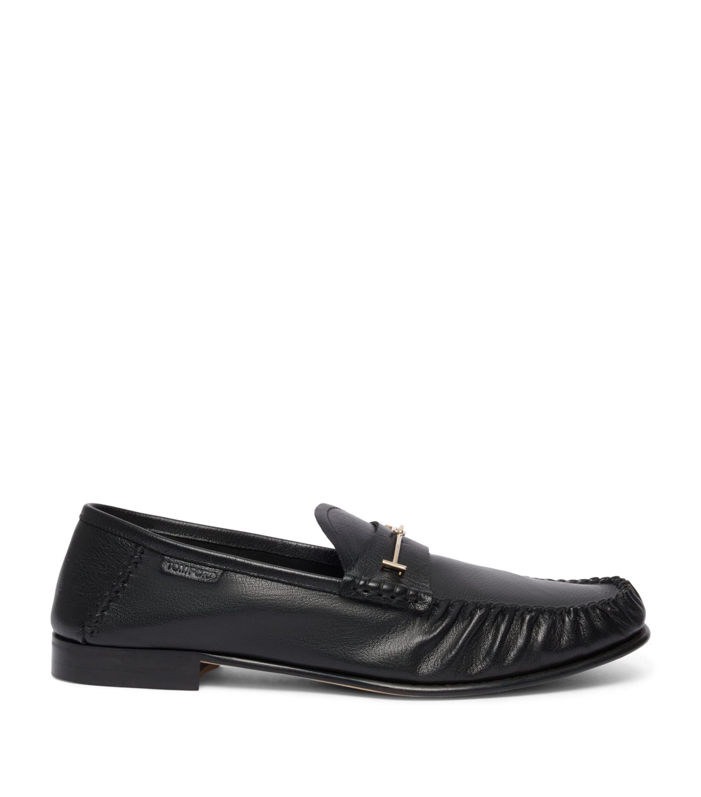 TOM FORD Goatskin T Penny Loafers Naa