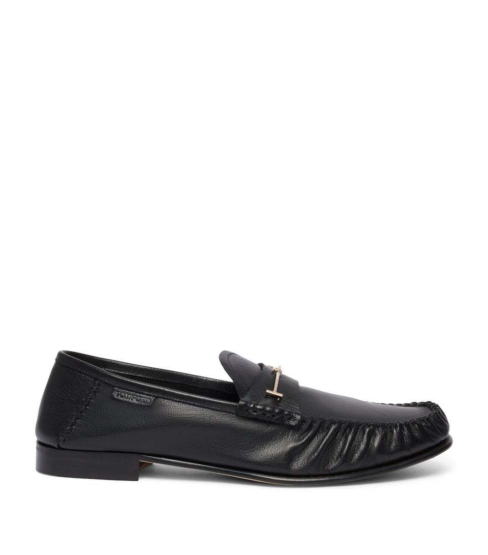 TOM FORD Goatskin T Penny Loafers Naa