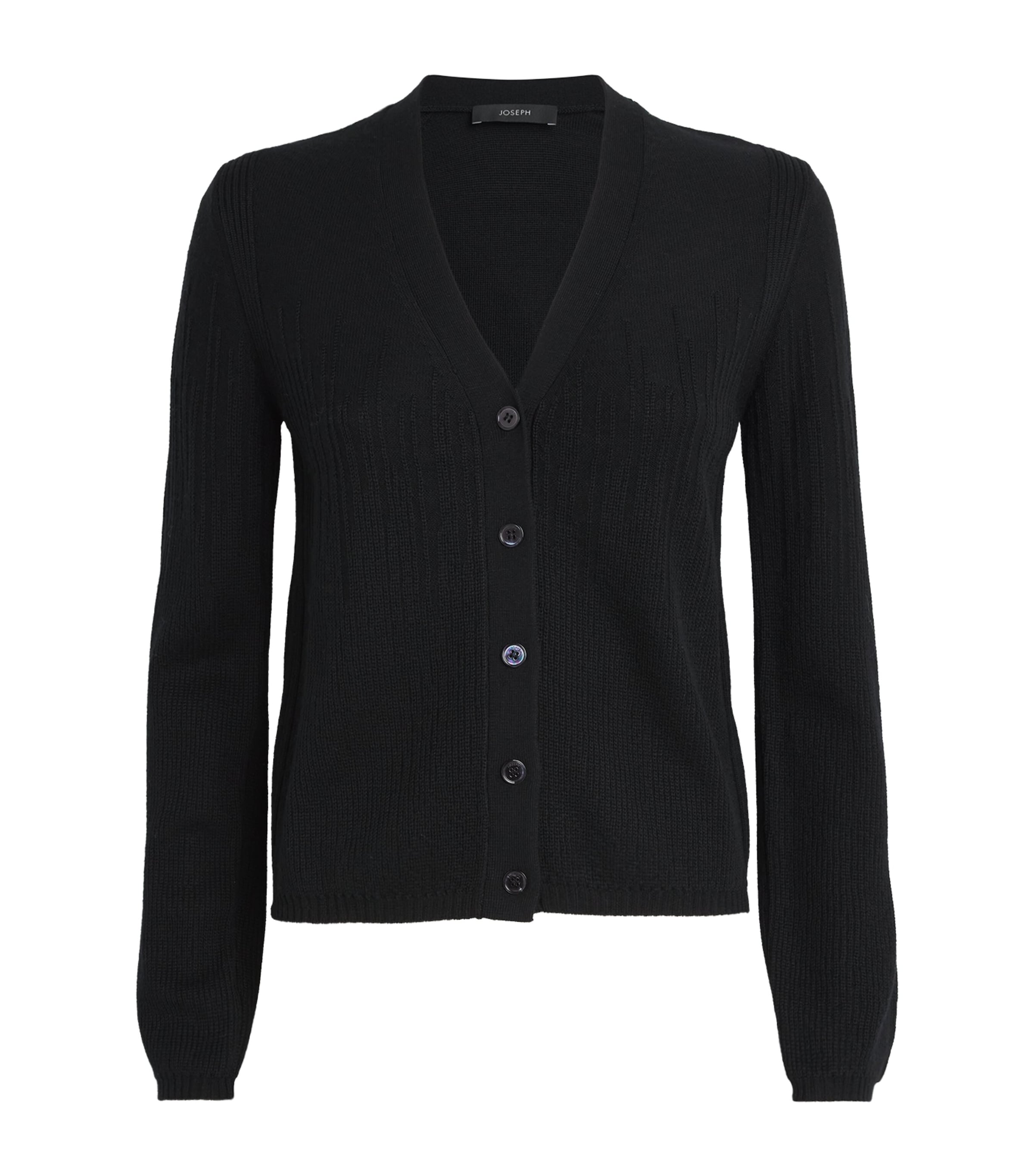 Prada Nylon + Wool Zip Cardigan Black | ONU