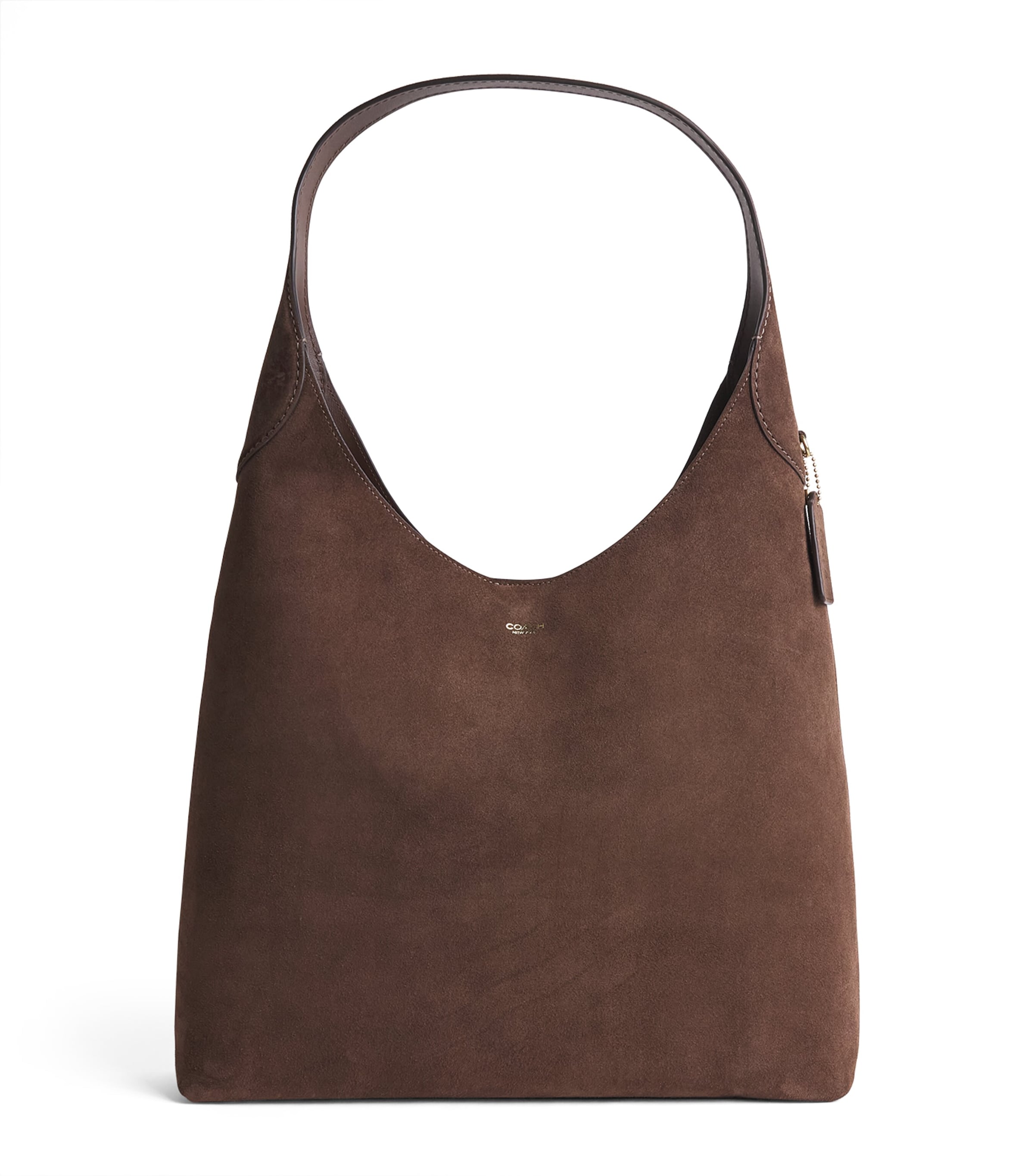 Coach Suede Brooklyn 39 Shoulder Bag Chocolate