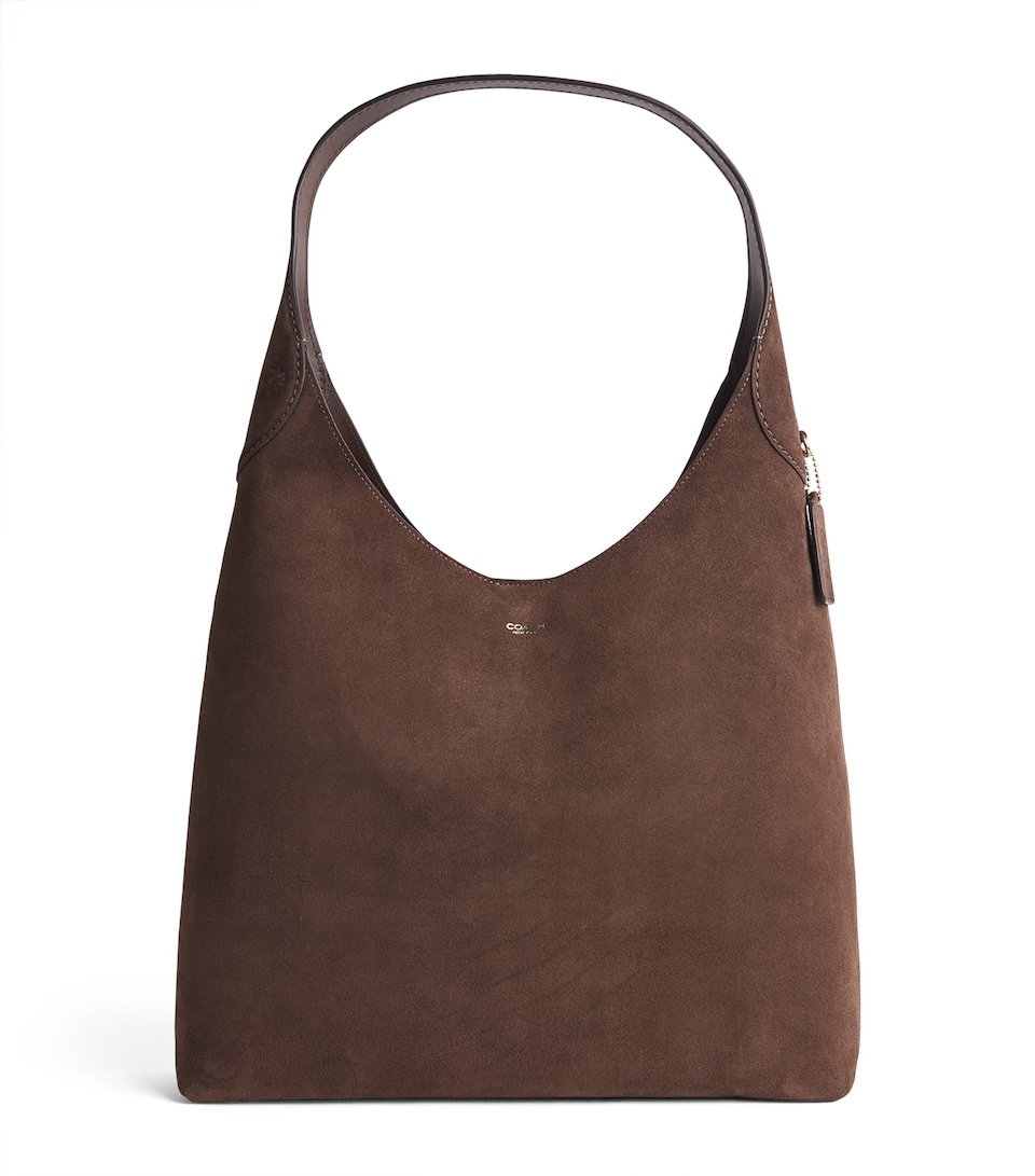 Coach Suede Brooklyn 39 Shoulder Bag Chocolate