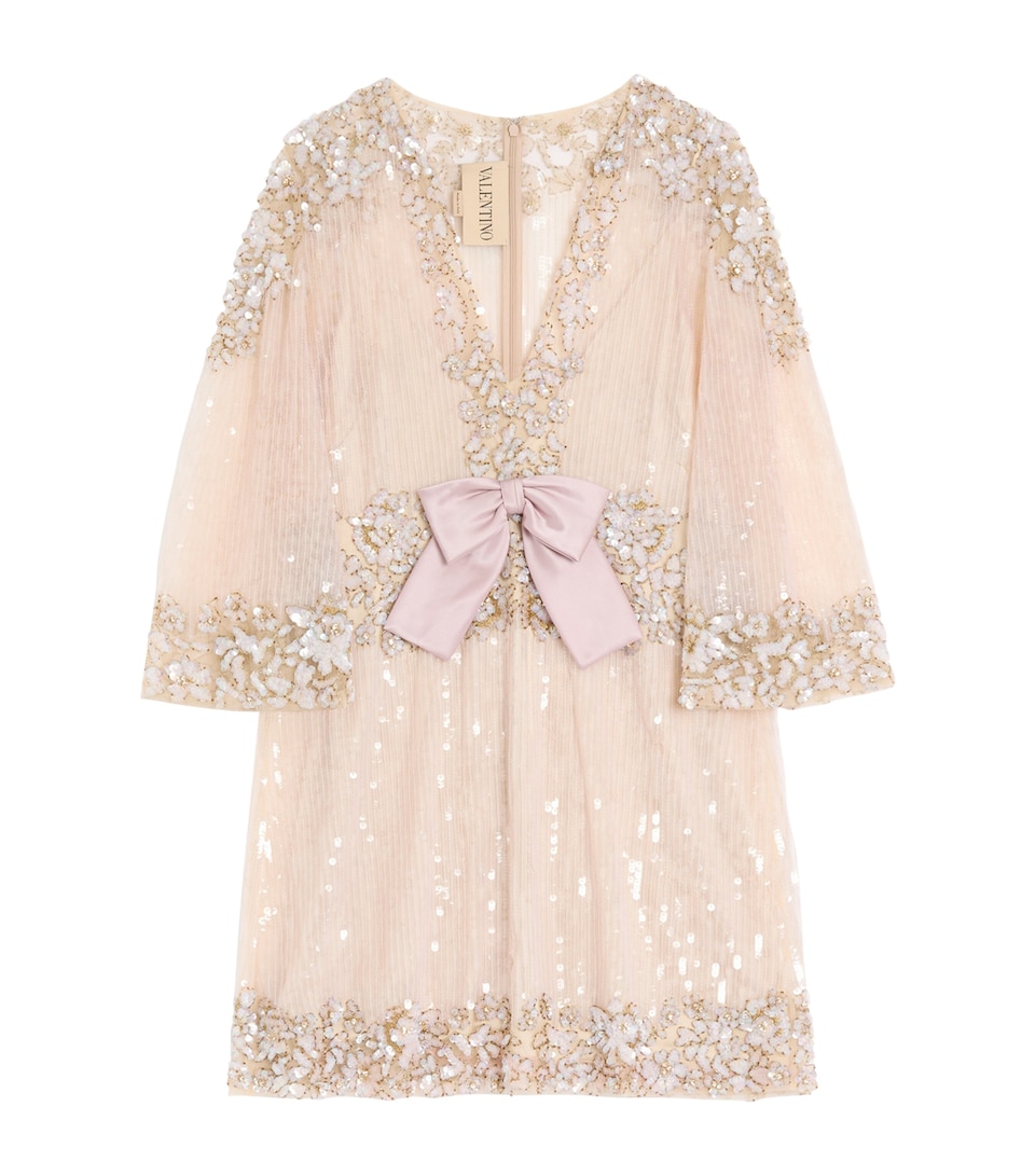 Valentino Womens Embellished Mini Dress