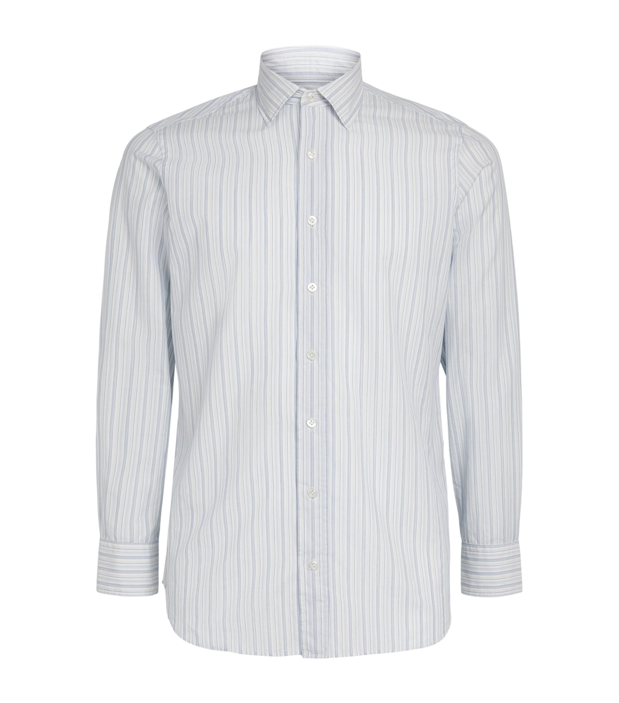 Cotton Silk Stripe Dante Shirt