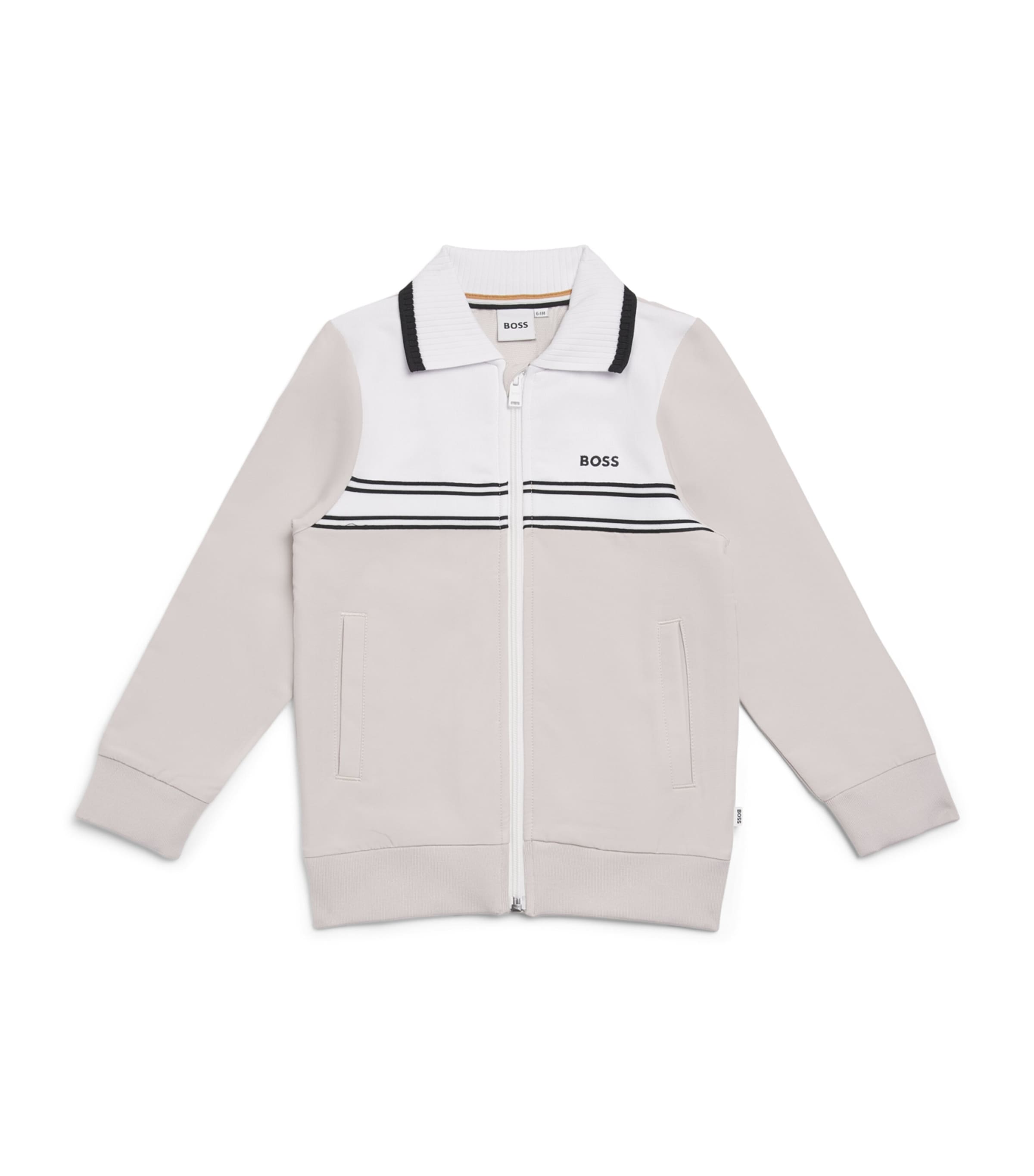 Contrast-Collar Cardigan (4-16 Years)