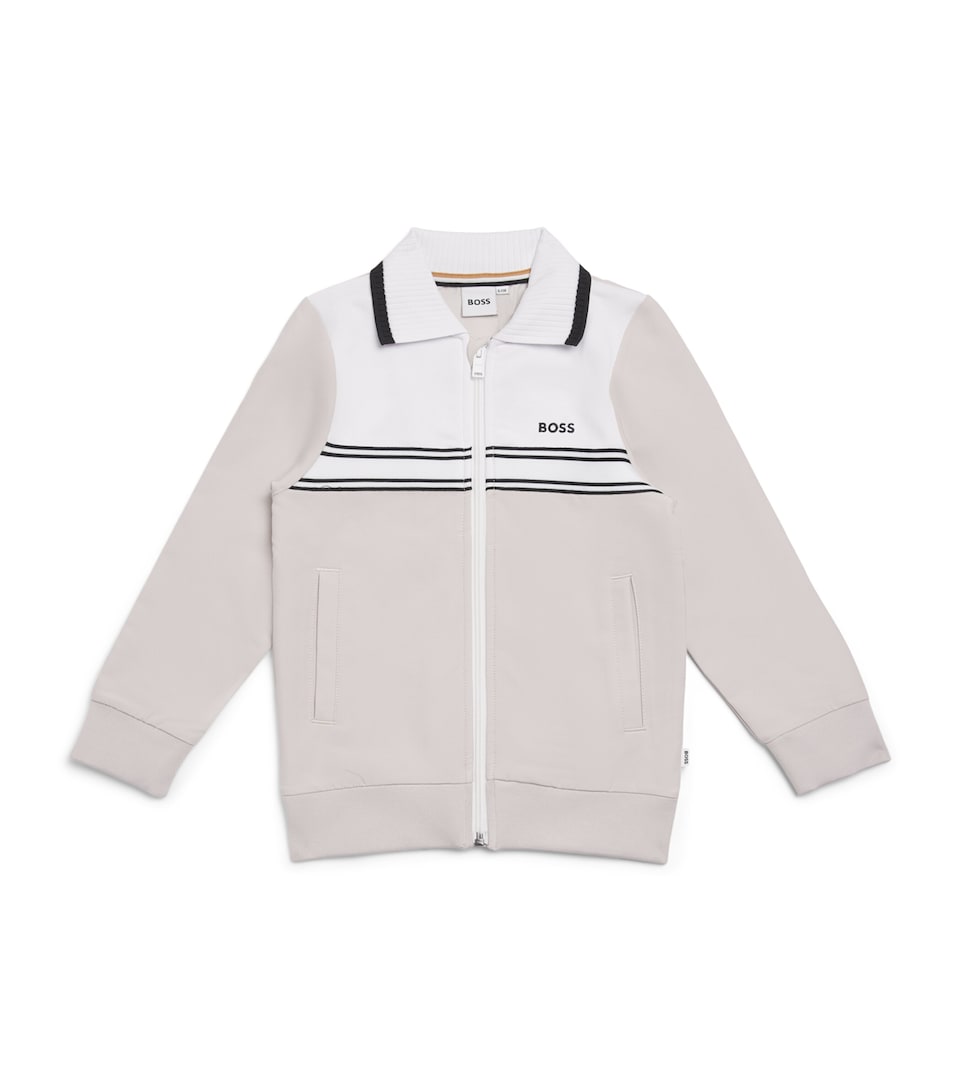 Contrast-Collar Cardigan (4-16 Years)