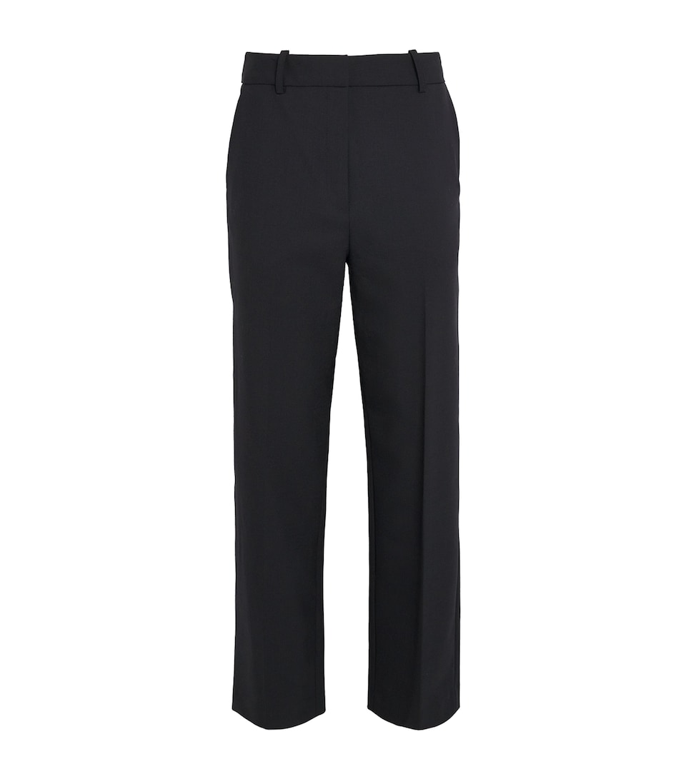 Claudie Pierlot Womens Straight Tailored Trousers Black