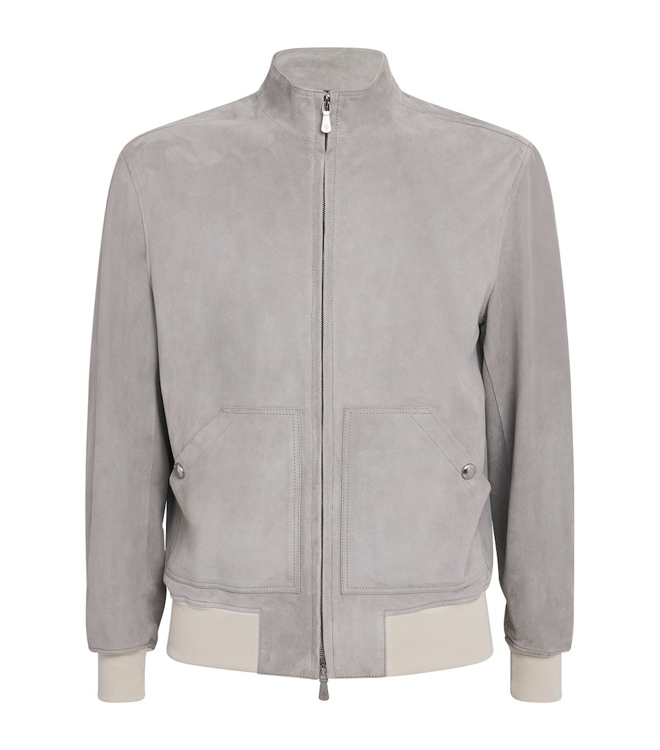 Suede Giubbino Capuccio Jacket