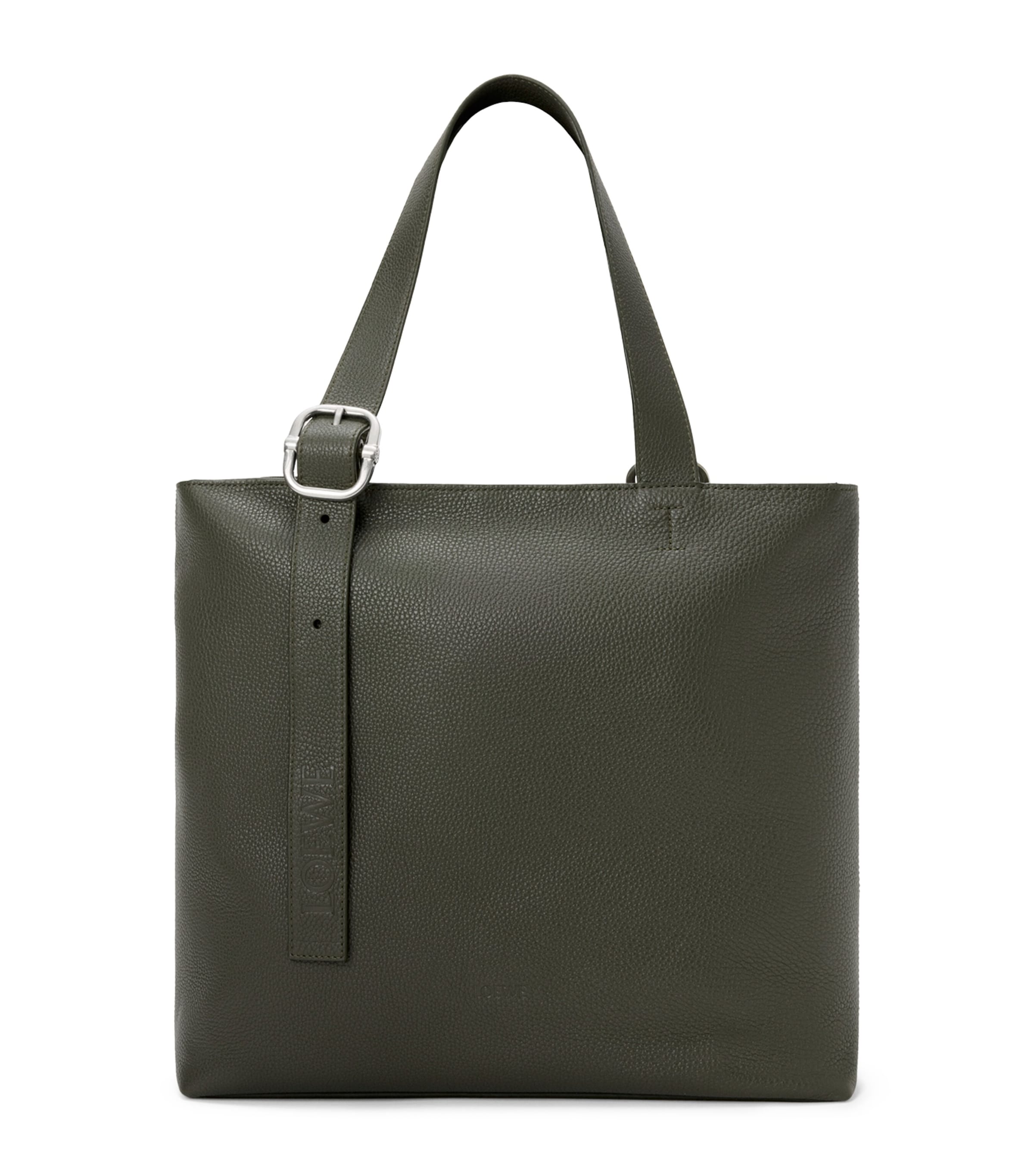 Grained Calfskin Loop Tote Bag