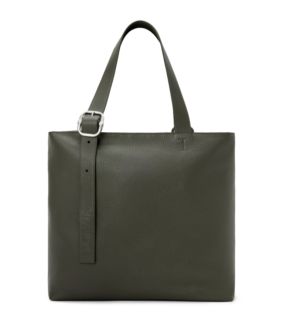 Grained Calfskin Loop Tote Bag