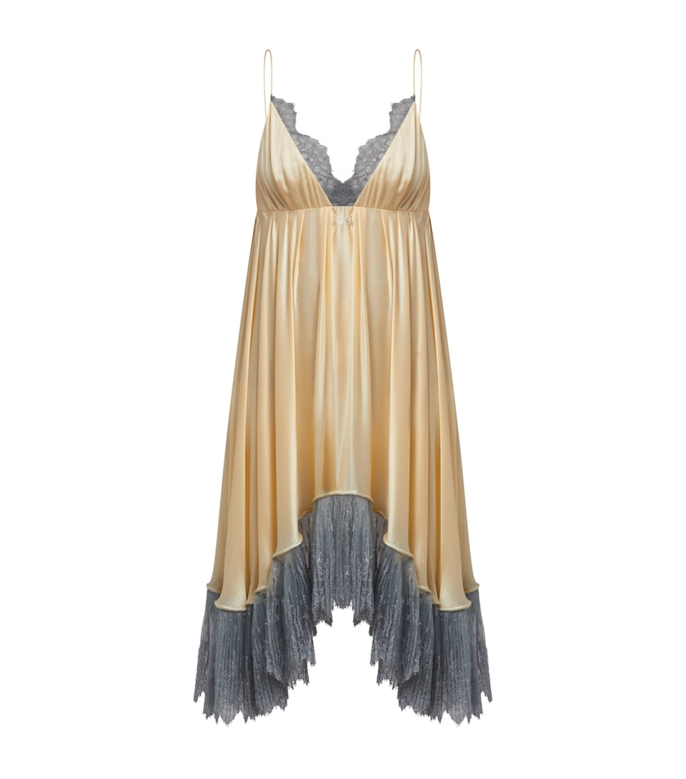 Silk Lingerie Midi Dress