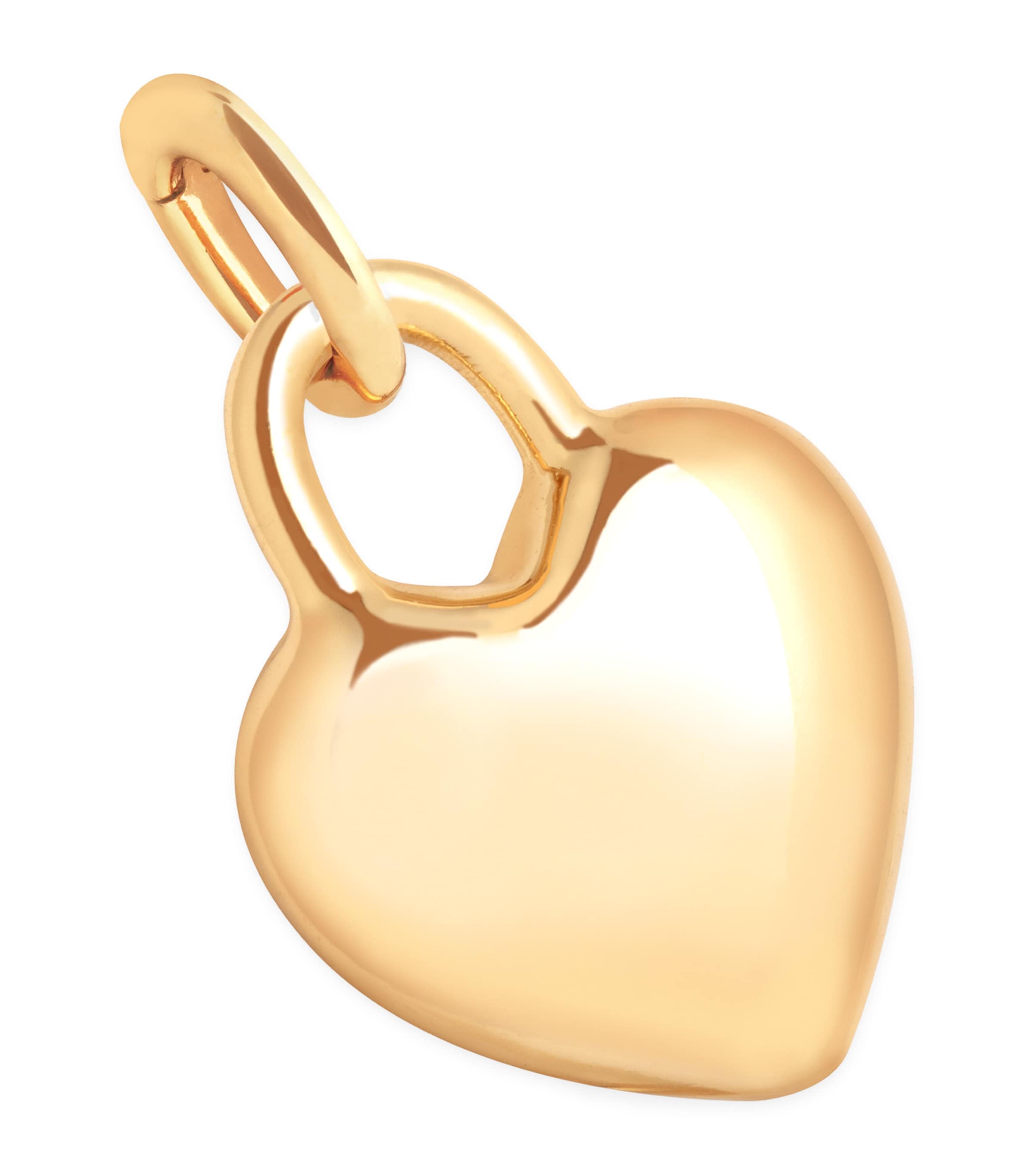 Gold-Plated Silver Heart Charm