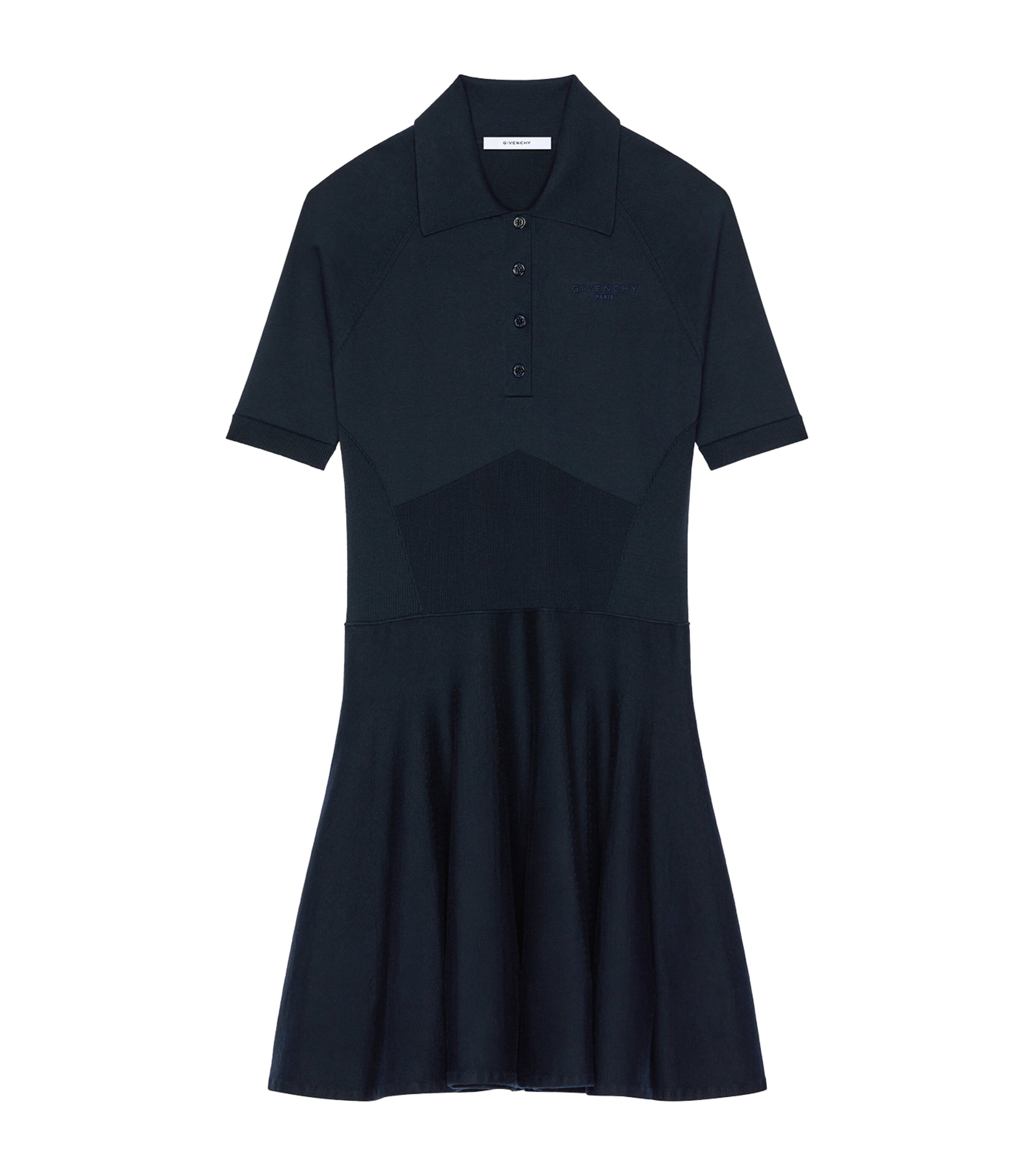 Givenchy Womens Knitted Mini Polo Dress