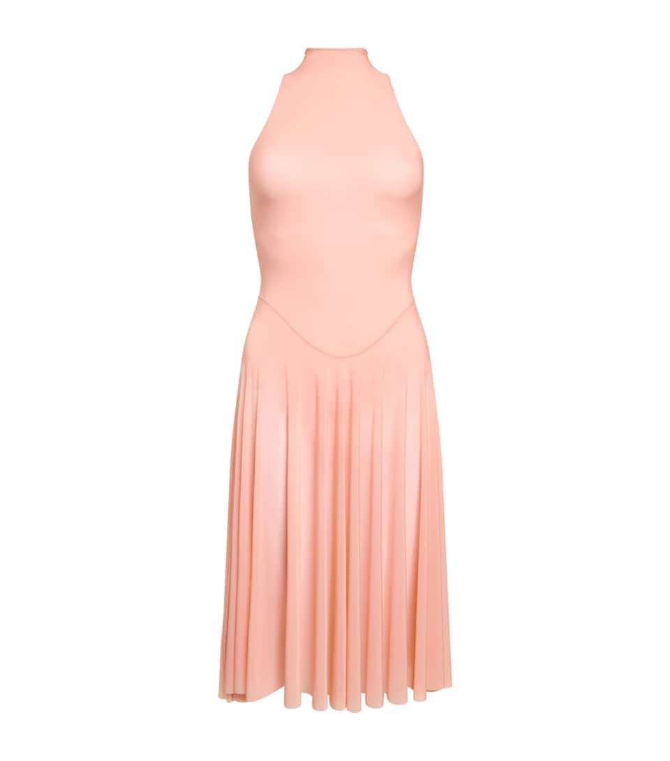 Milky Sheer Midi Dress