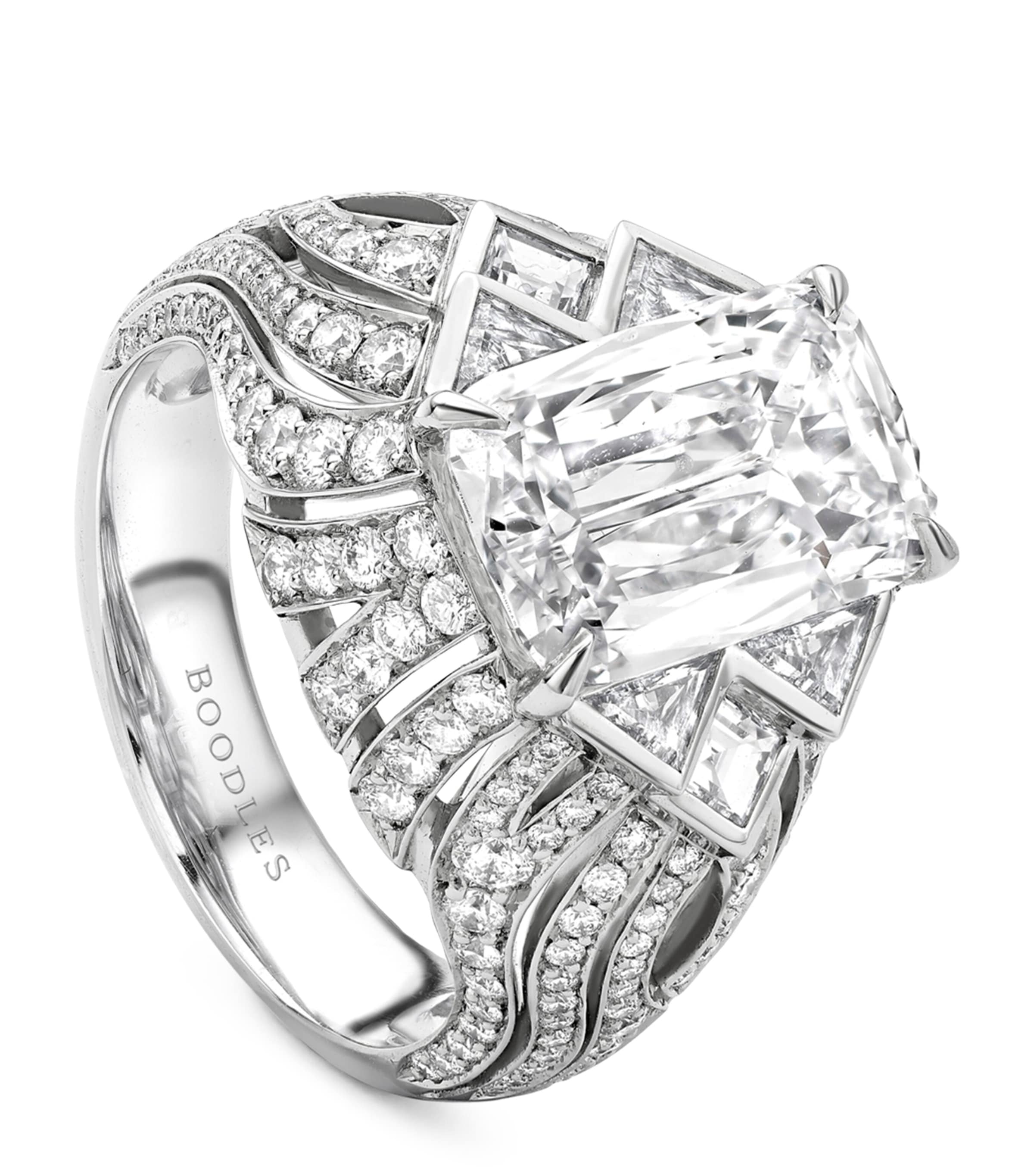 Boodles Platinum and Diamond Victoria Falls Inside Africa Ring Platinum