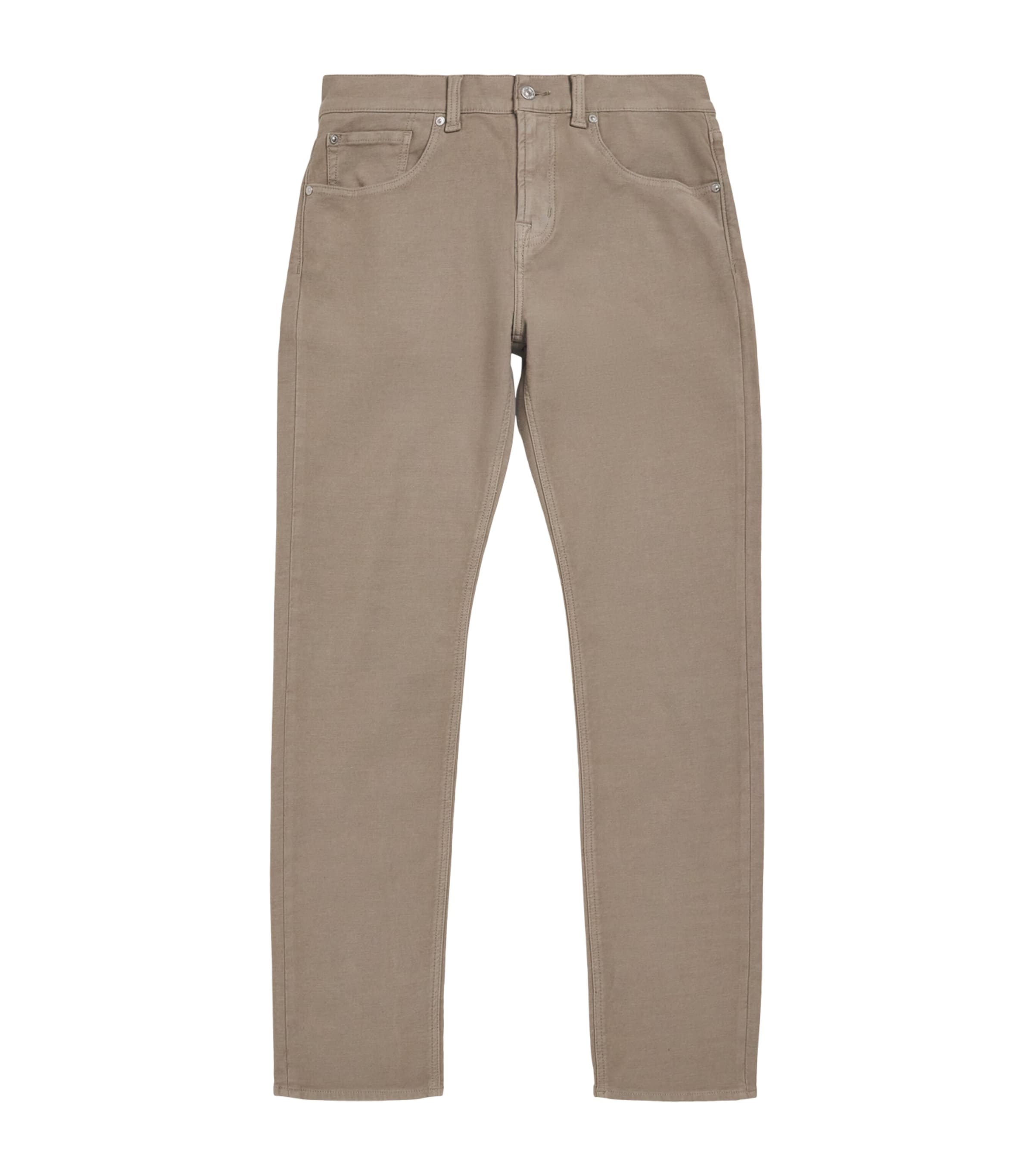 7 For All Mankind Mens Slimmy Luxe Motion Slim Jeans Beige