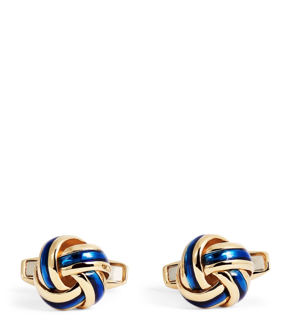 White Gold Knot Cufflinks