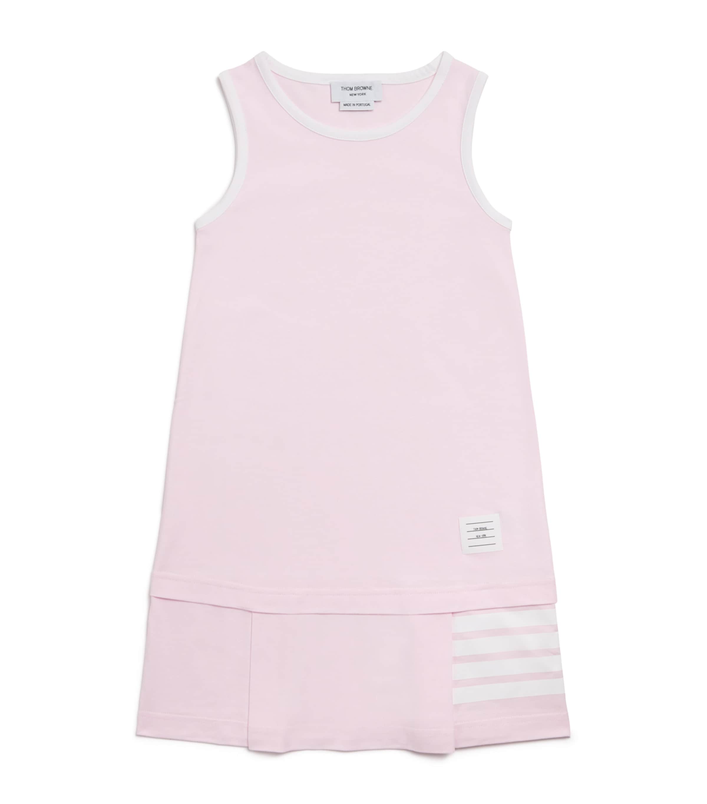 Thom Browne Kids Ringer Tank Dress (4-12 Years) Lt Pink