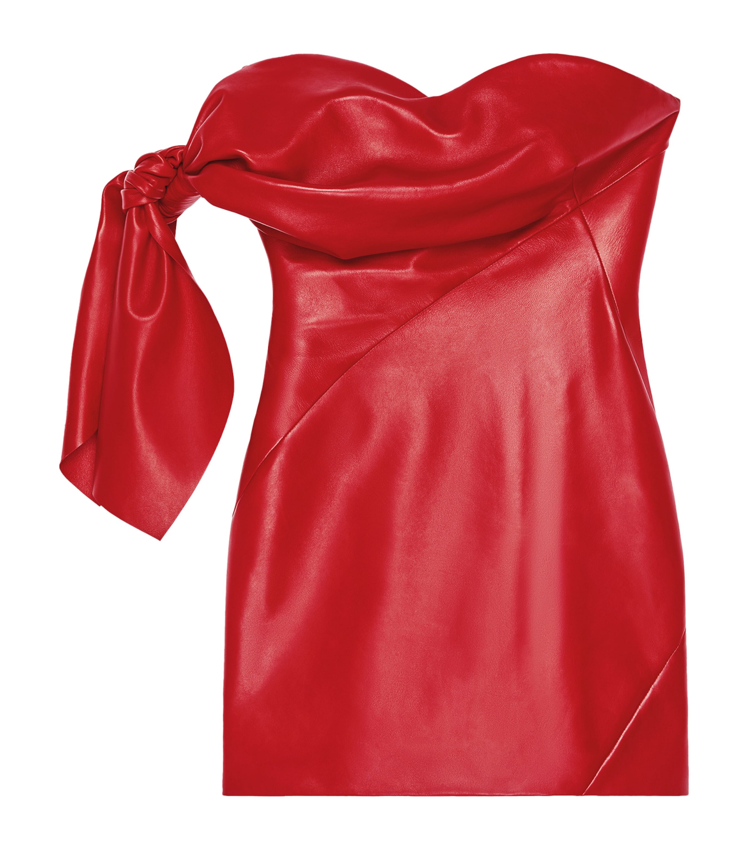Givenchy Womens Lambskin Mini Dress Poppy Red