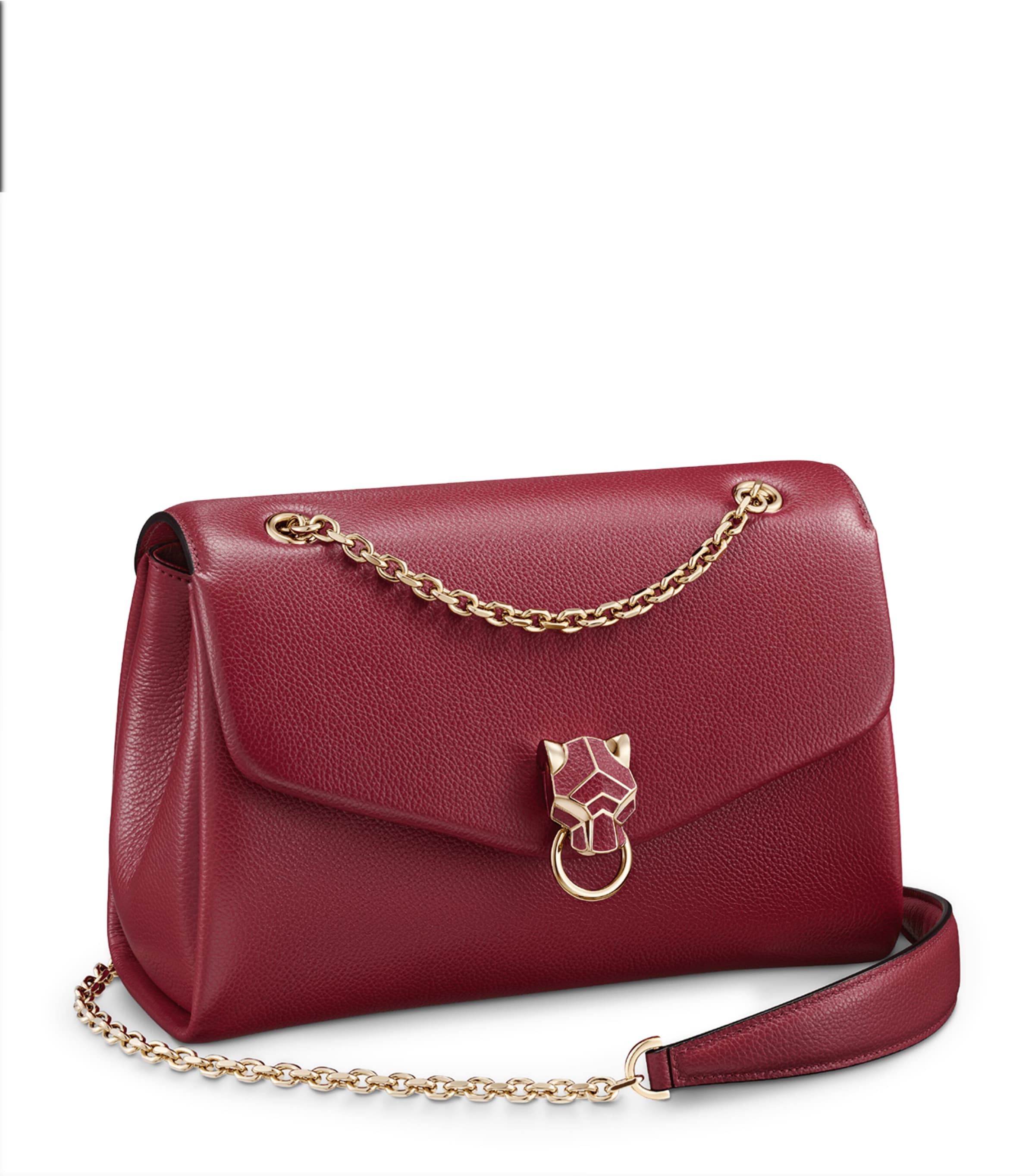 Small Leather Panthère de Cartier Shoulder Bag