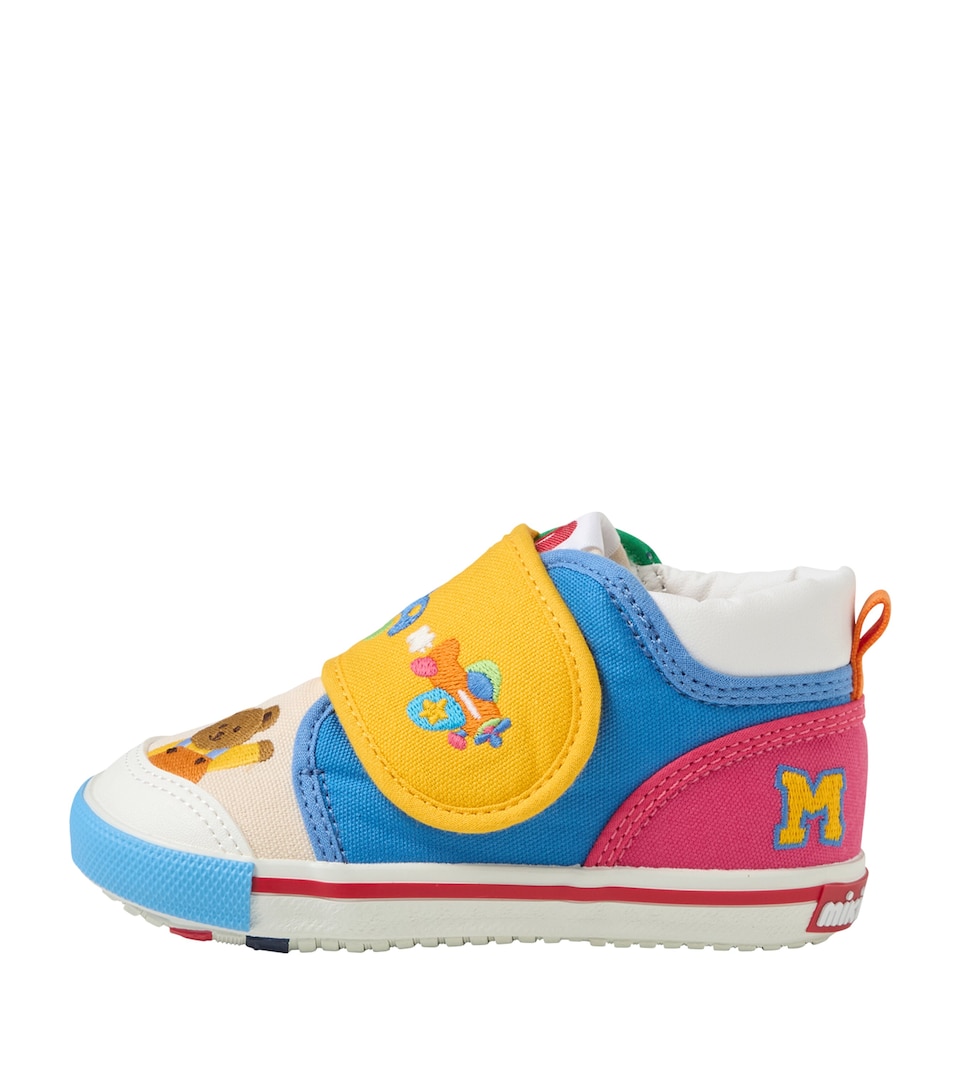 Miki House Cotton Embroidered Sneakers