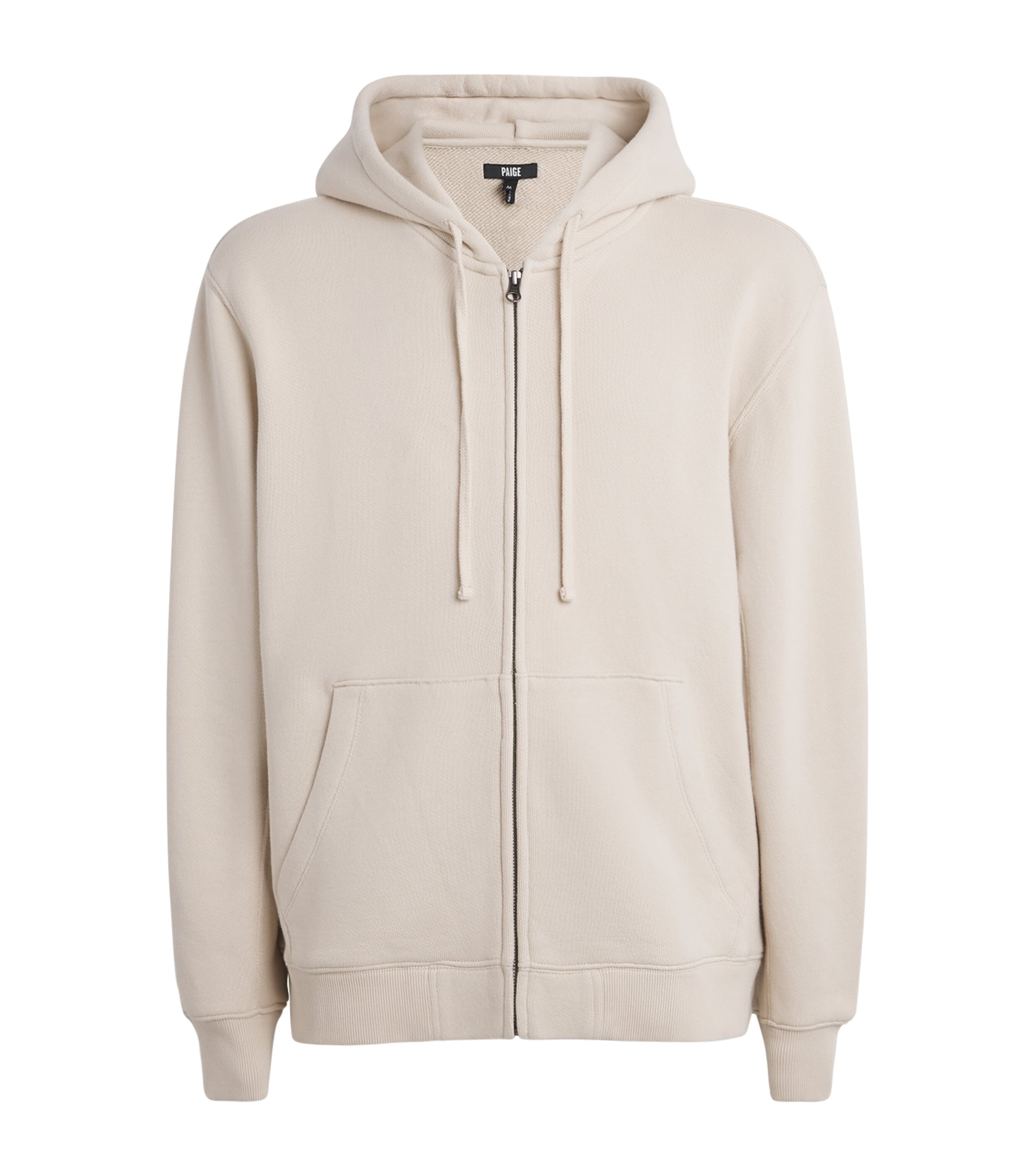 PAIGE Mens Avon Zip-Up Hoodie Washed Vanilla Bean