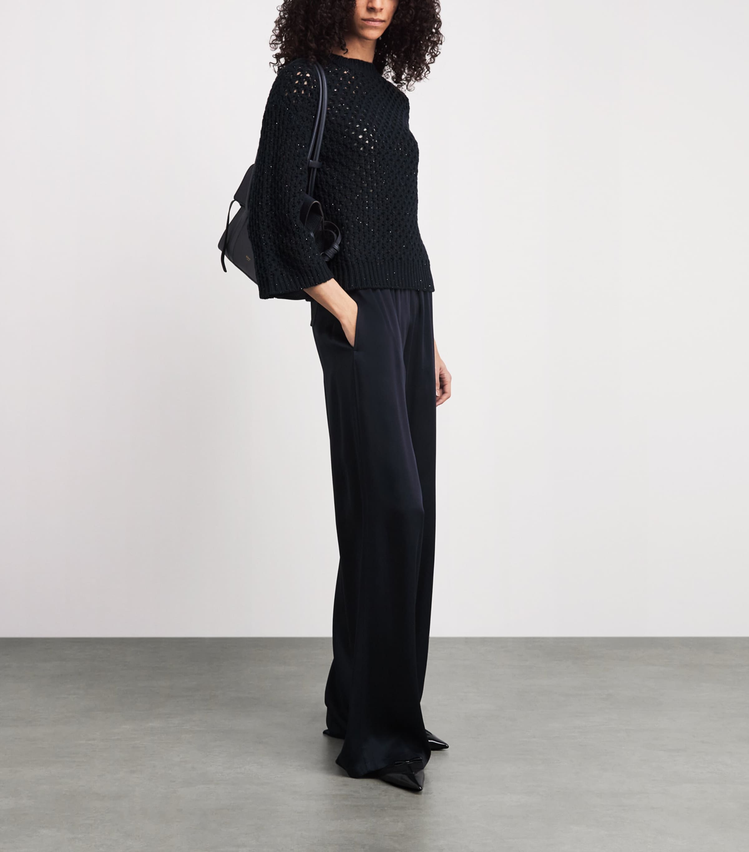 Wool-Blend Sparkle Sweater