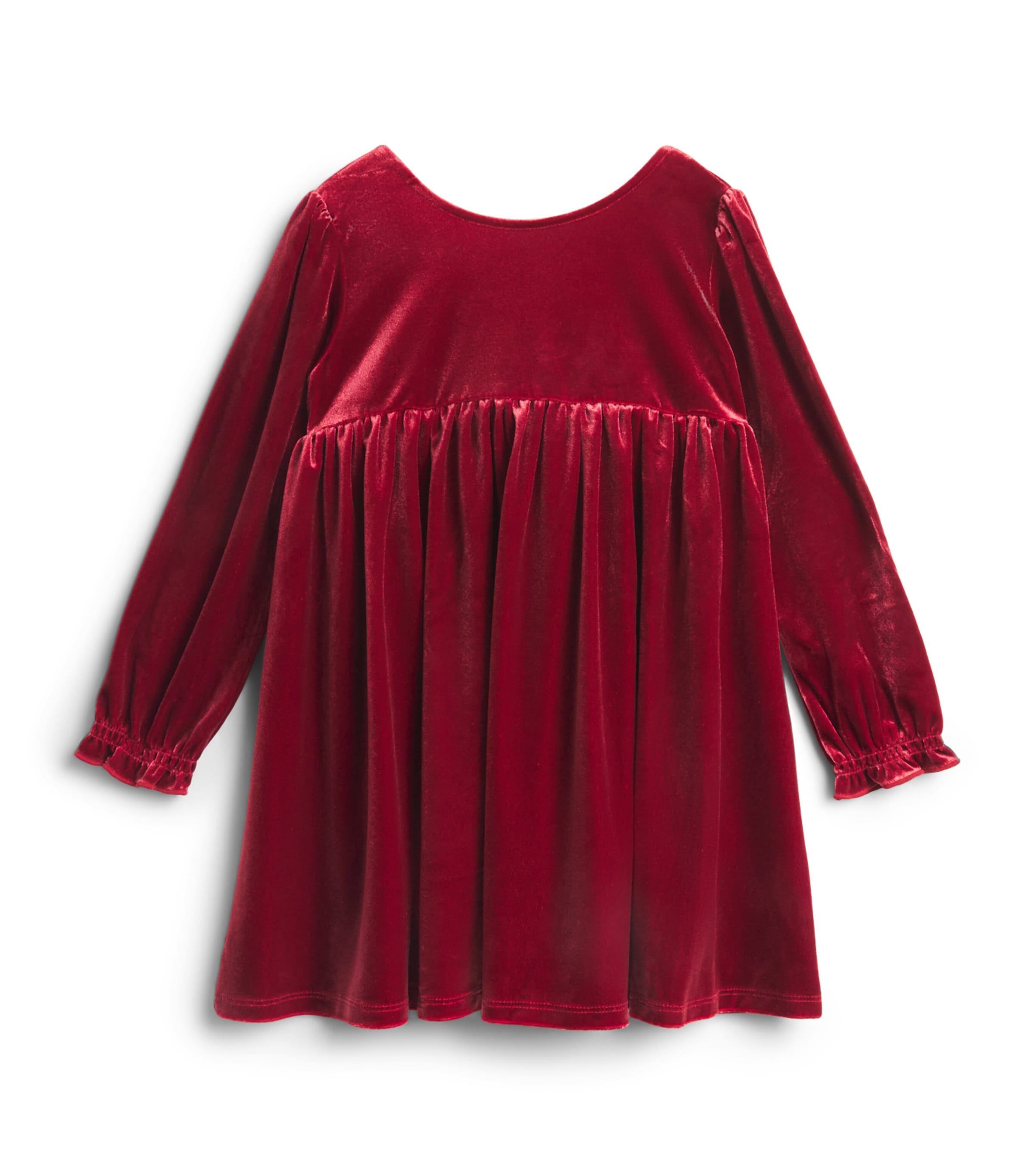 KONGES SLOJD Bow-Embellished Gia Dress (18 Months - 10 Years) Red Dahlia