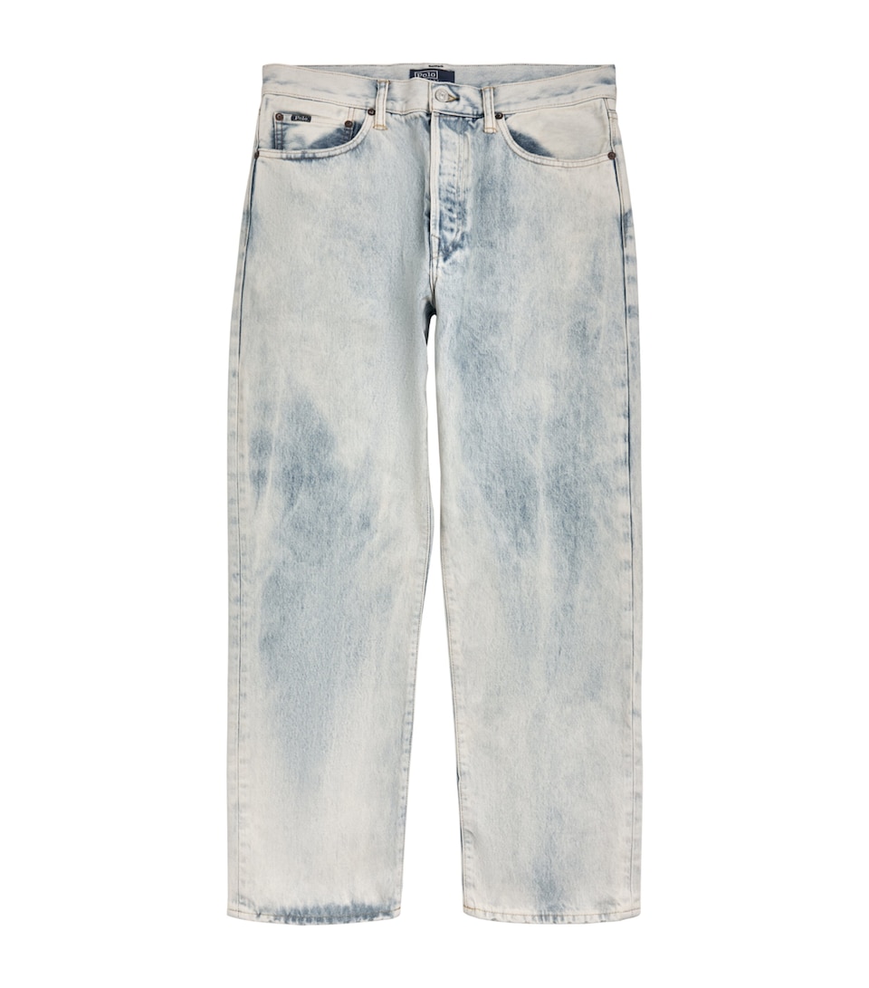 Polo Ralph Lauren Mens Washed Straight Jeans Waterside