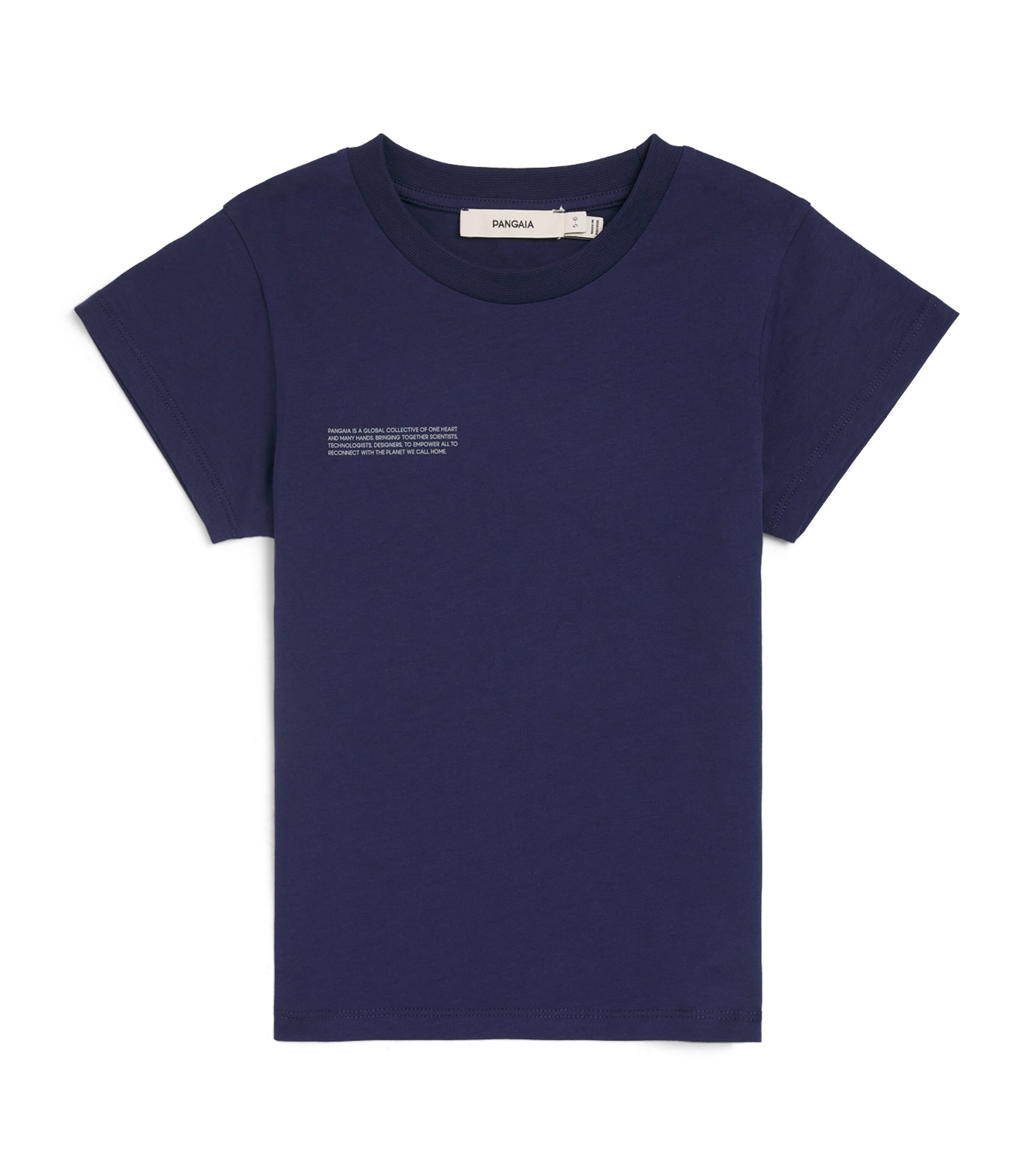 Pangaia Kids Regenerative Cotton Midweight T-Shirt (3-12 Years) Ocean Navy
