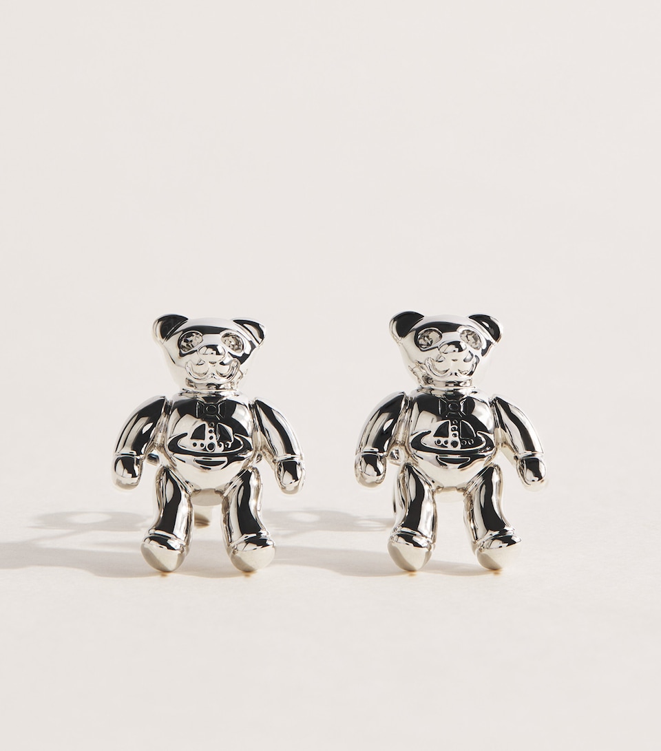 Vivienne Westwood Small Ruby Stud Earrings Dmd Crst