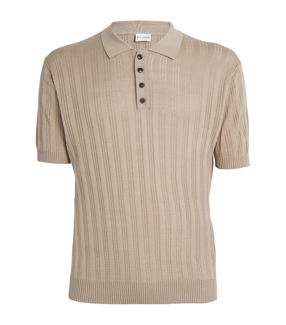 Silk-Cotton Polo Shirt