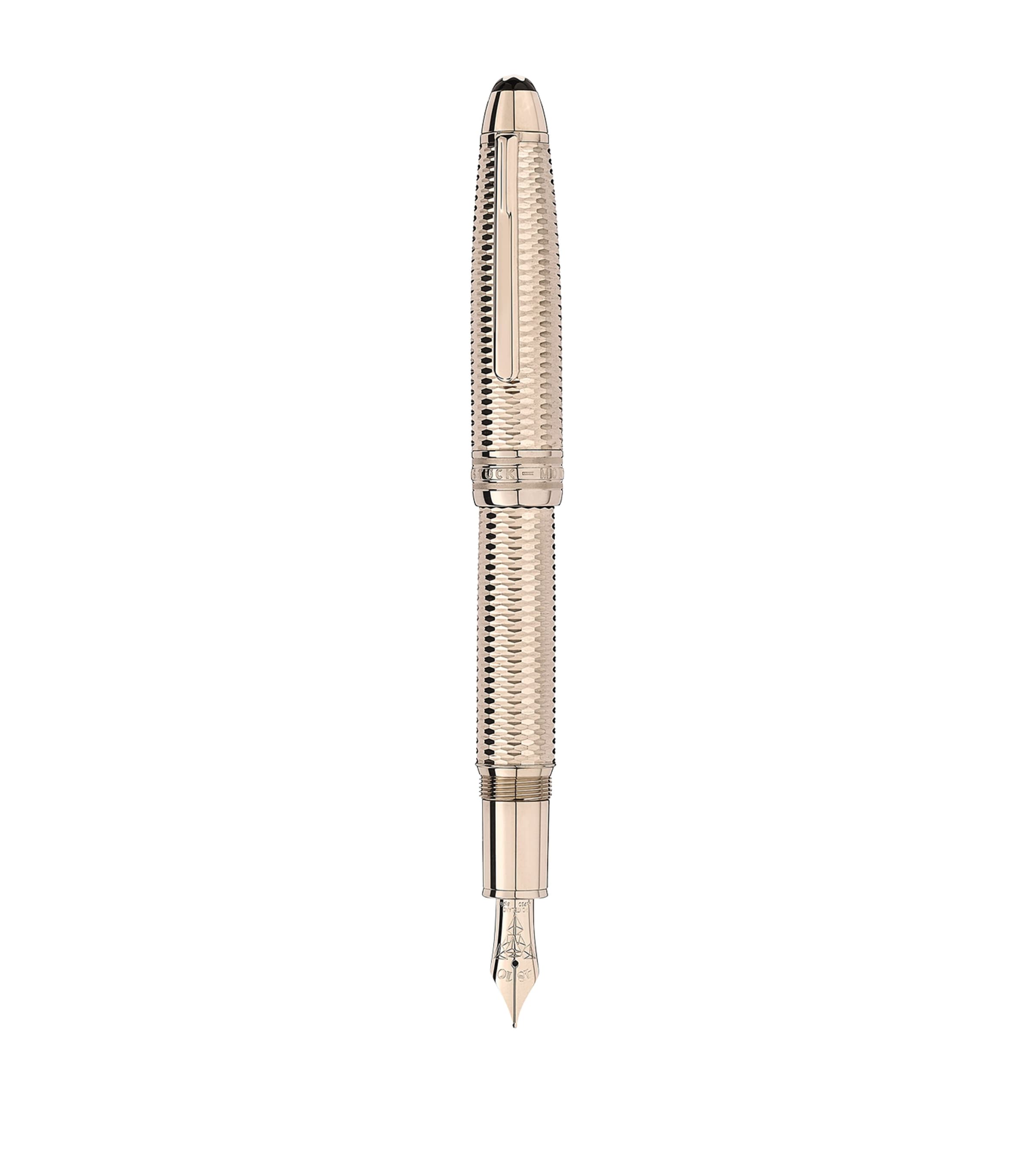 Gold-Plated Meisterstück Geometry Solitaire LeGrand Fountain Pen