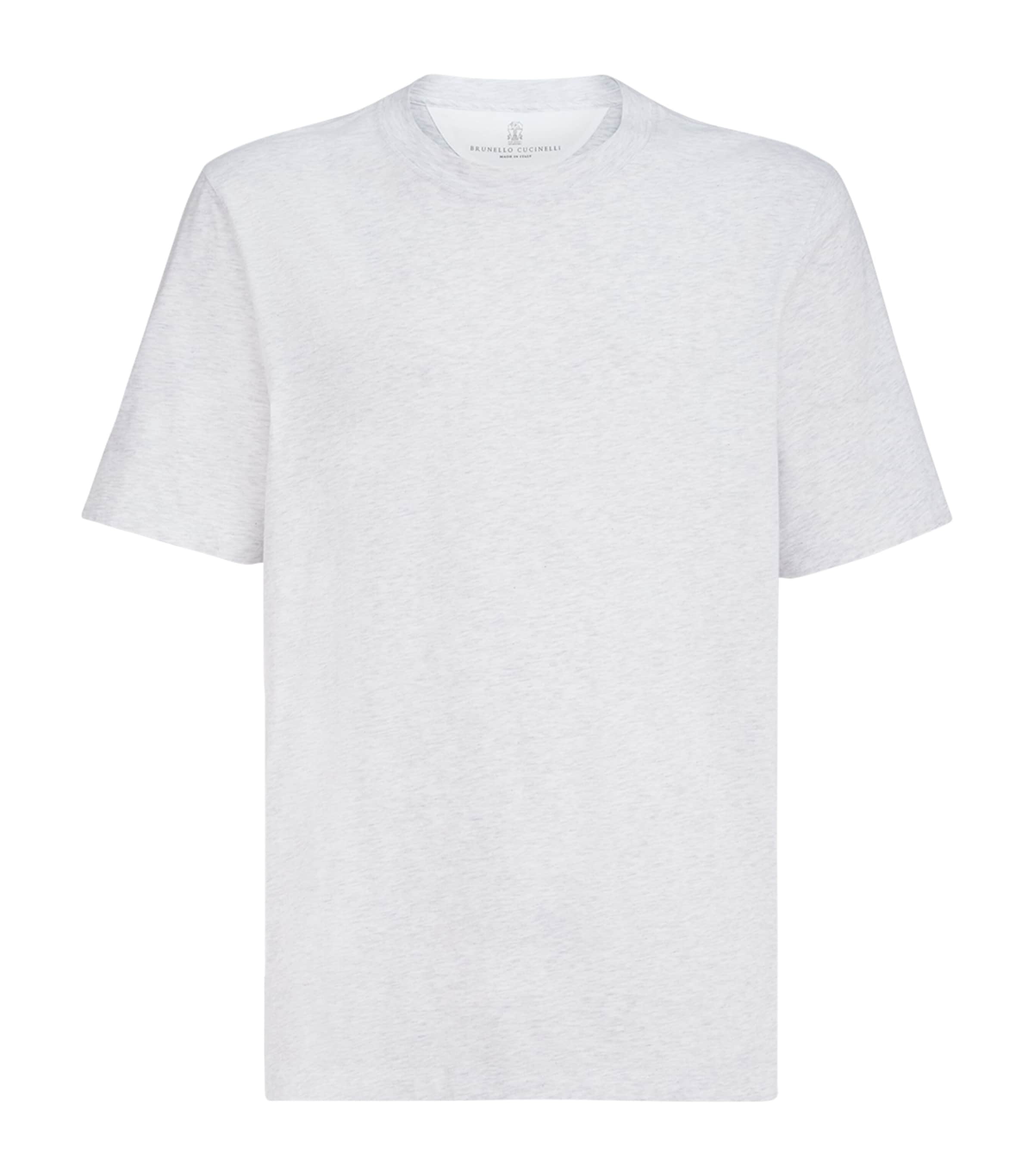 Brunello Cucinelli Mens Cotton Crew-Neck T-Shirt