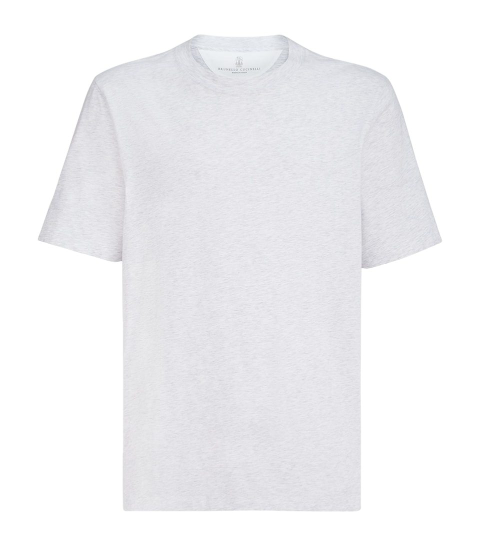 Brunello Cucinelli Mens Cotton Crew-Neck T-Shirt