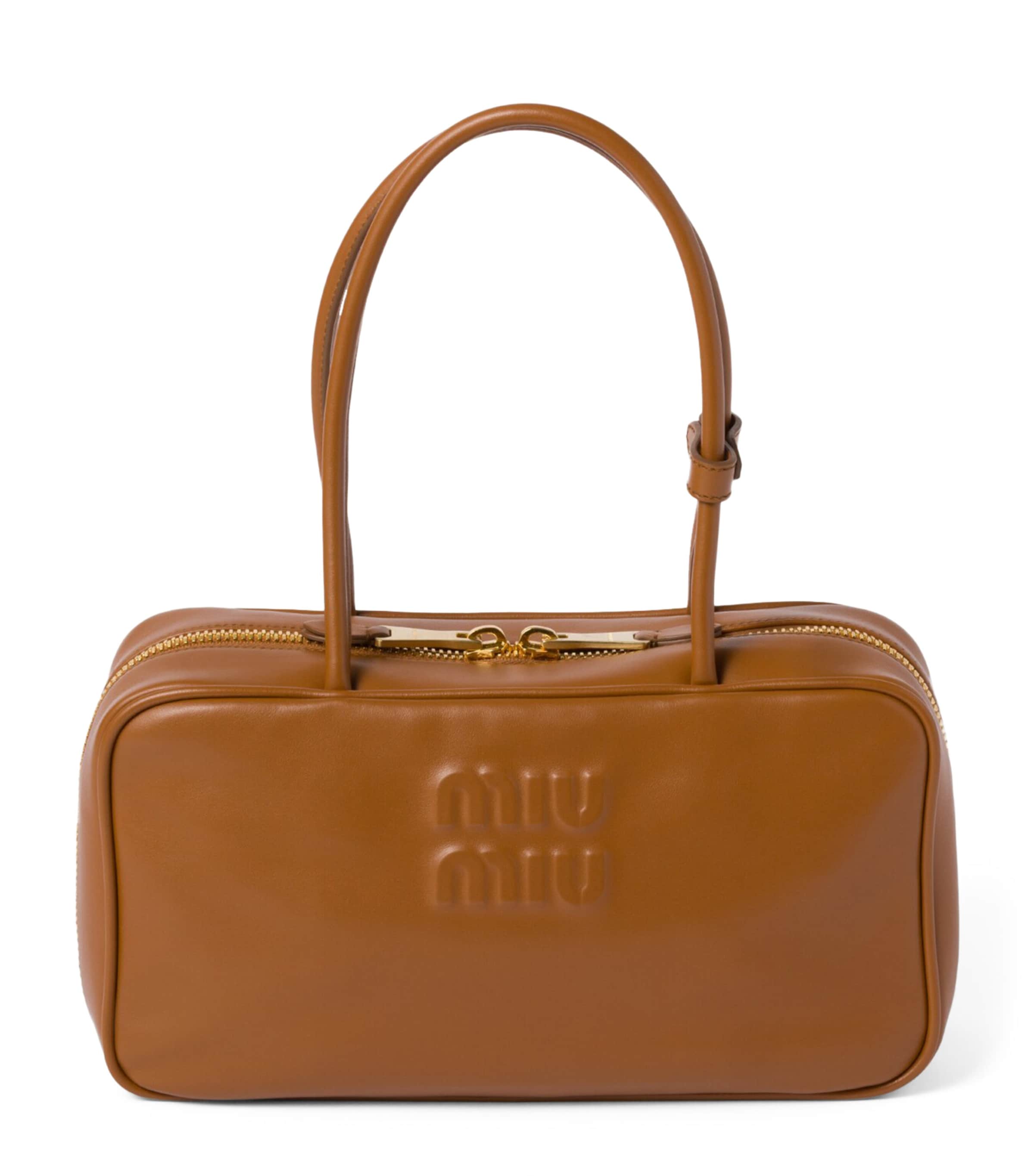 ハンドバッグ Miu Miu Beau Handbag In Suede Miu Miu Suede Beau Top-Handle Bag | Harrods UK