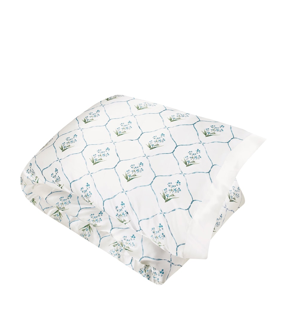 x Memo Press Silk Forget Me Not Super King Duvet Cover (260cm x 220cm)