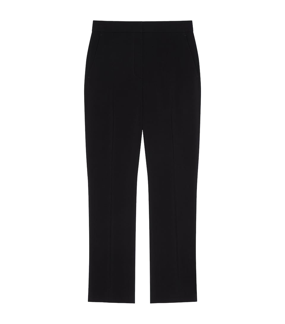Givenchy Womens Wool Slim-Fit Tailored Trousers Black