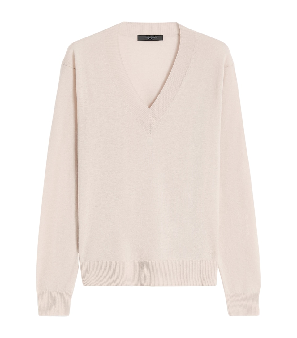 Wool-Cashmere V-Neck Sweater