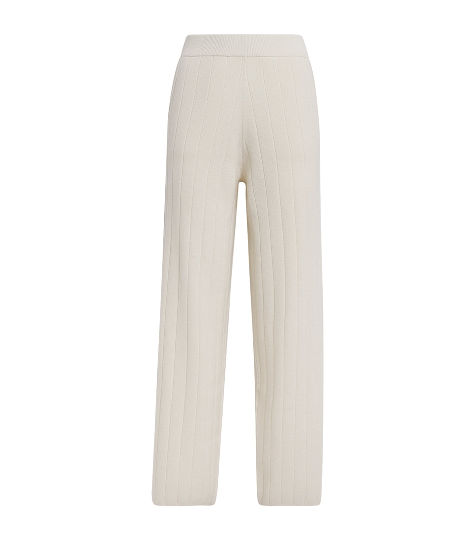 Cashmere Rib-Knit Trousers